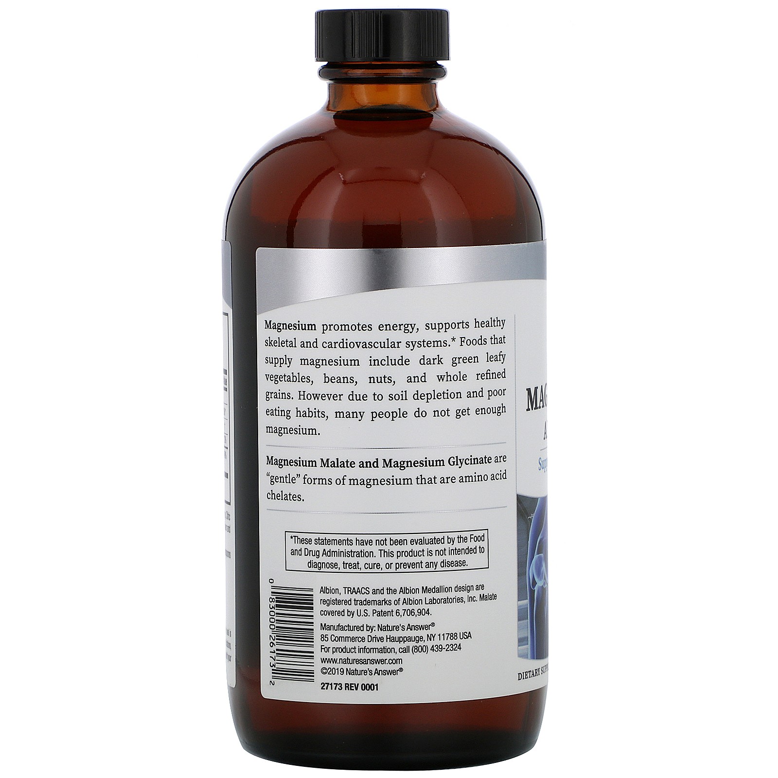 Liquid Magnesium Malate and Glycinate, 16 fl oz (480 ml)
