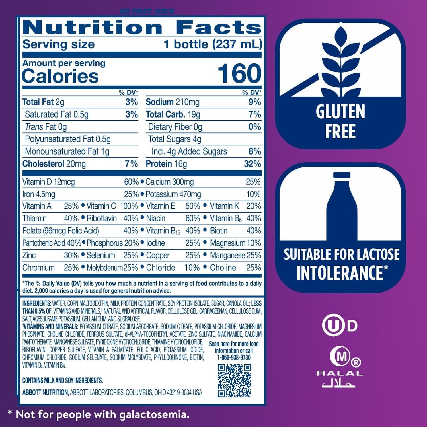 Ensure High Protein Strawberry Nutrition Shake 16g Protein Ready to Drink