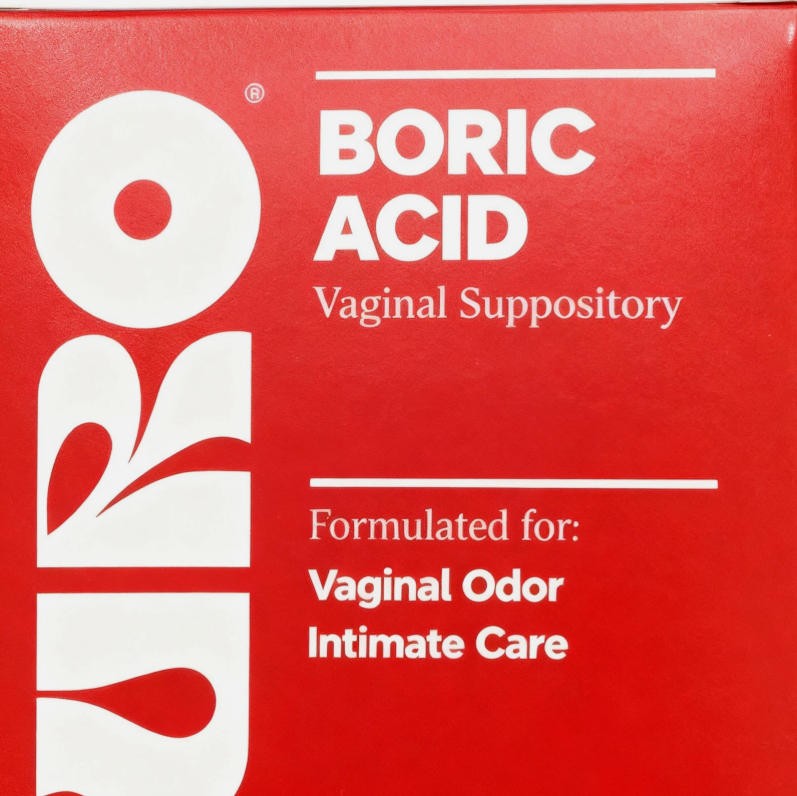 O Positiv URO 12 pieces with Boric Acid Boric Acid Vaginal Suppository