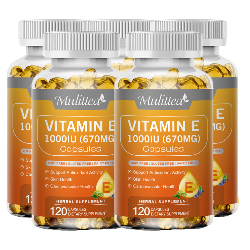 Vitamin E 1000 Iu Capsules 670mg – Supports Skin, Hair, Immune and Eye Health