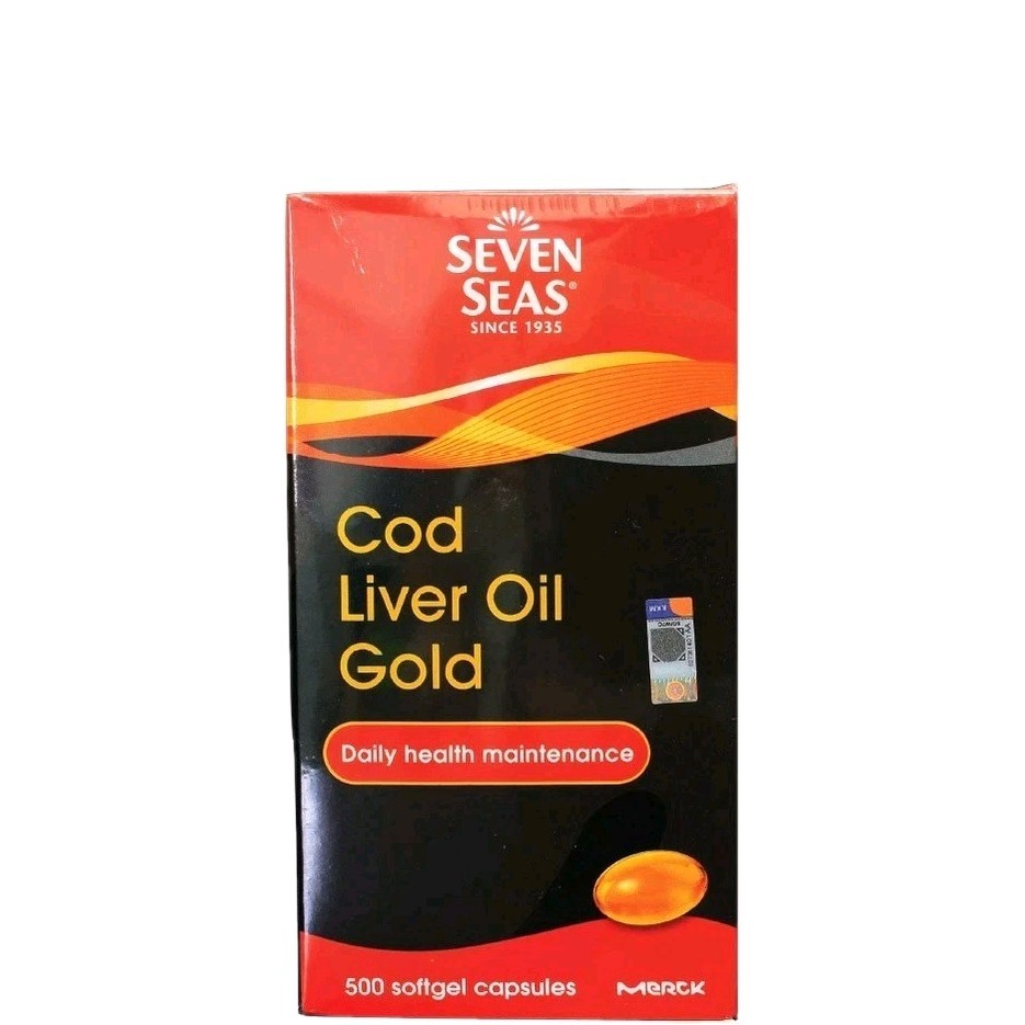 Seven Seas Cod Liver Oil Gold 200 Capsules (2 x 100s) Heart Joint Immune Health