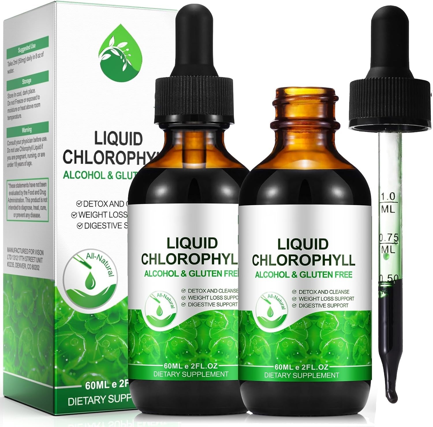 All-Natural Chlorophyll Drops – Supports Odor Balance & Digestive Health 60ml