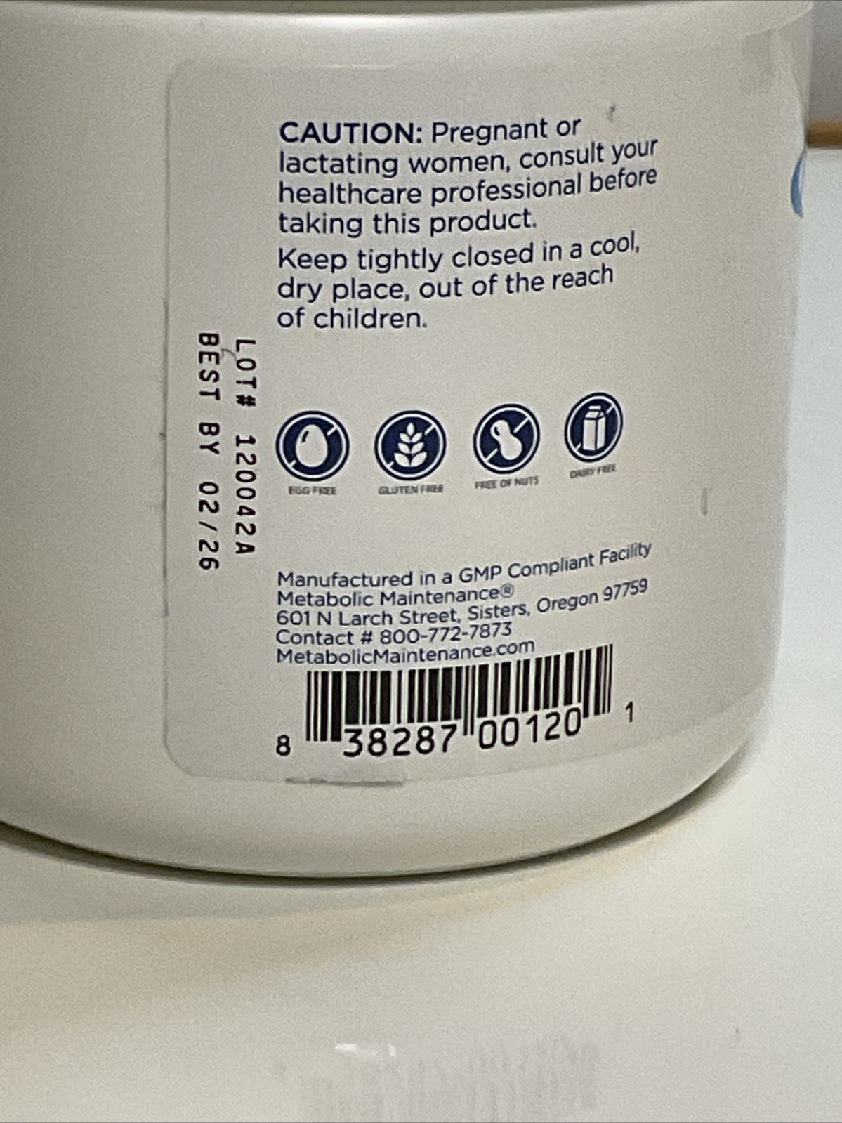 Metabolic Maintenance Glycine Powder (200 Grams, 400 Servings) Exp 02/2026