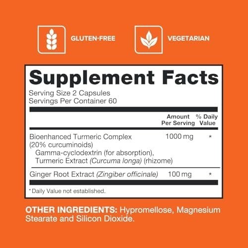 Qunol Turmeric Ginger 1000mg 120 Capsules Exp 2028 Joint Support Pack 1 2 3