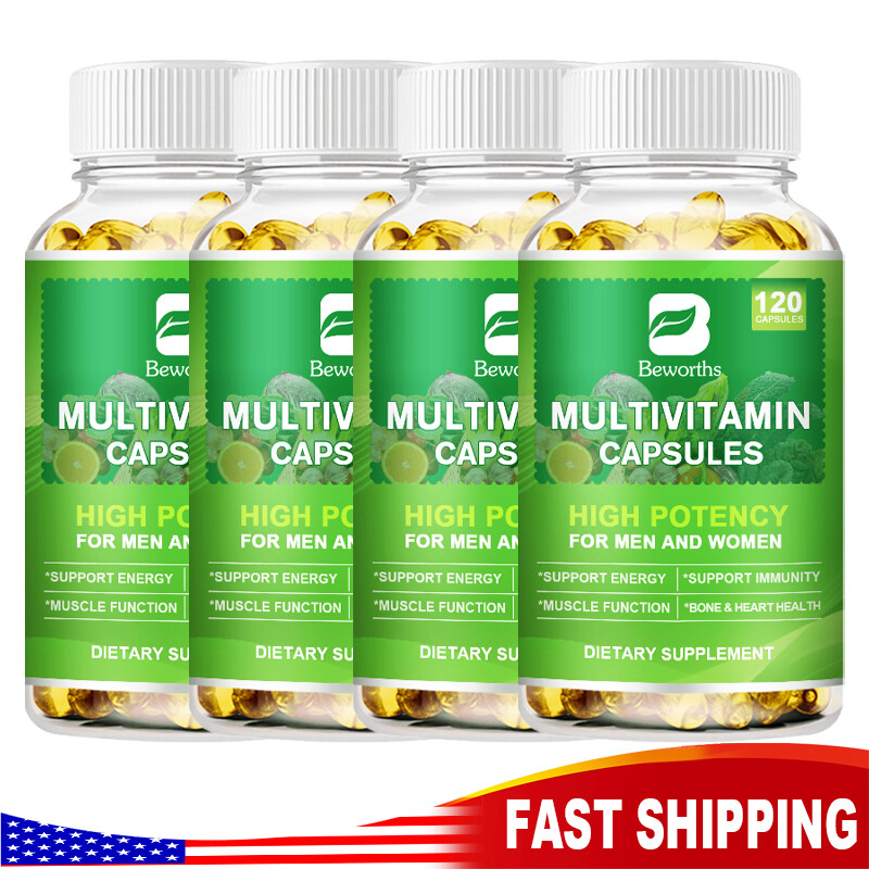 120 Capsules Multivitamin Highest Potency Daily Vitamins & Minerals Supplement