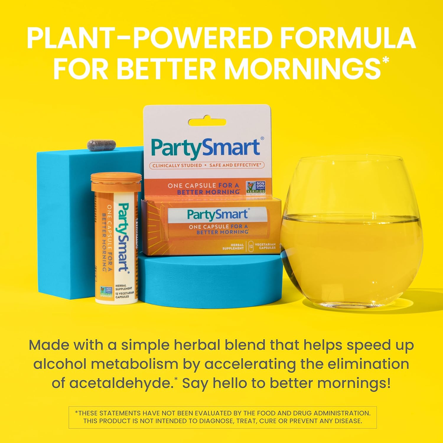 Himalaya Partysmart, 12 Capsule Tube – Alcohol Breakdown Liver Support for a Bet