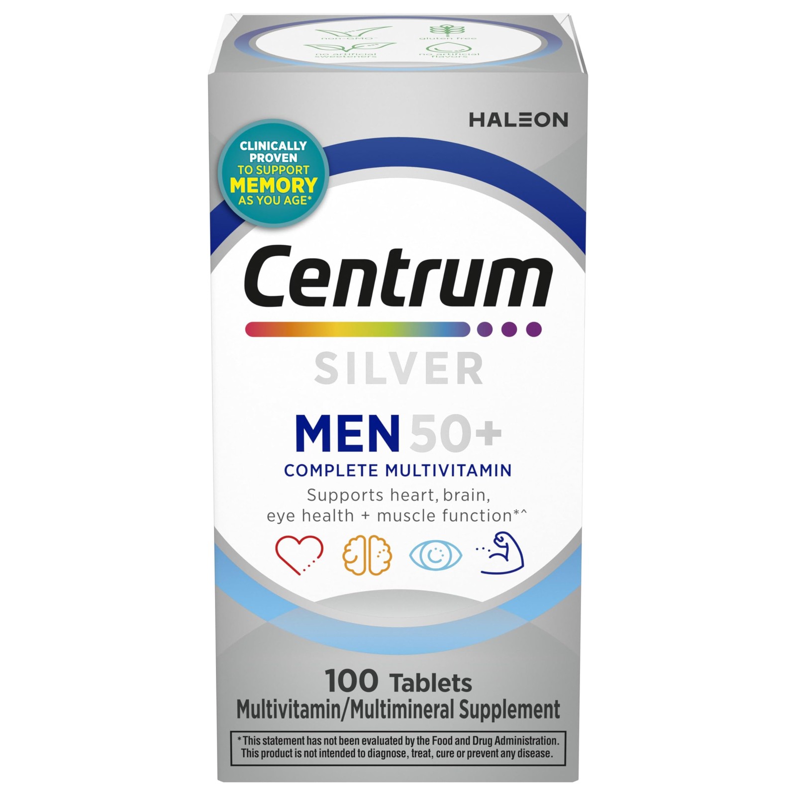 Centrum Silver Multivitamin for Men 50 Plus, 100 Count (Pack of 1)
