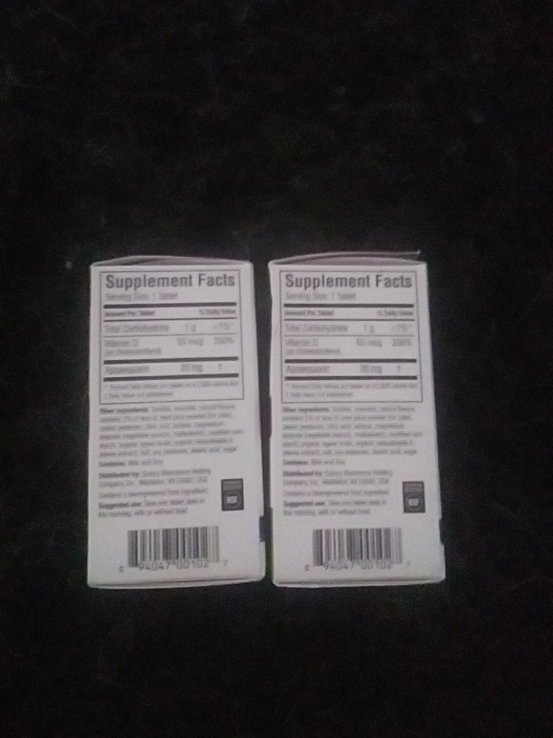 2-Pack, 30 Extra Strength Chewable Tablets, 20mg ea. 60-Count, Brand New