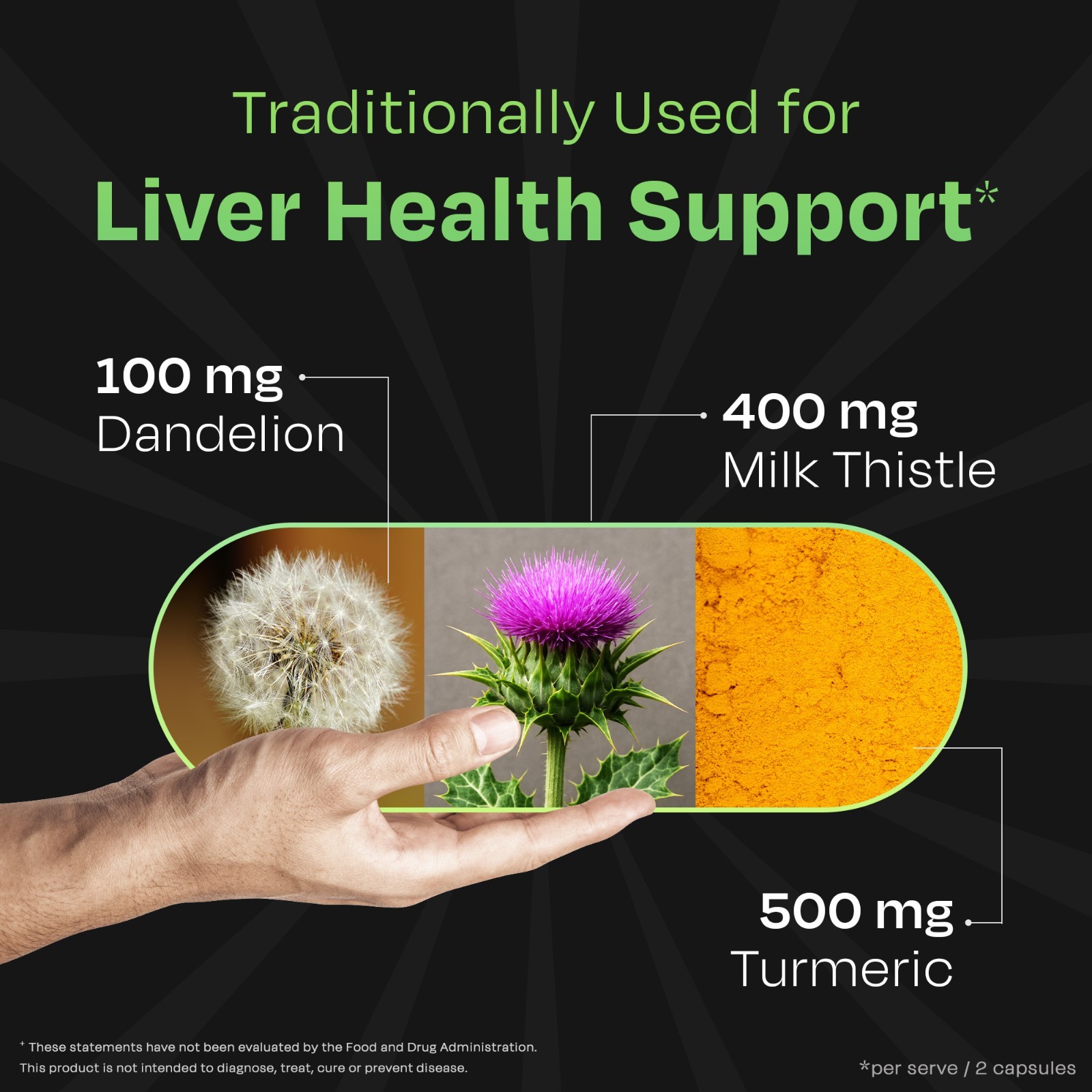 Auric Herbal Liver Support Supplement | Milk Thistle (Silymarin) | Capsules