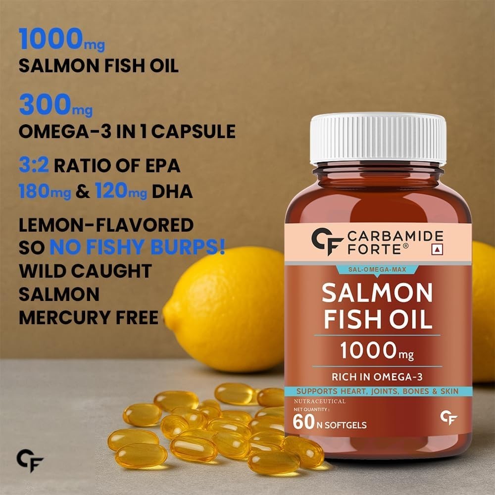 Carbamide Forte Men’s Multivitamin & Salmon Omega 3 Combo 60 Tabs 60 Softgels