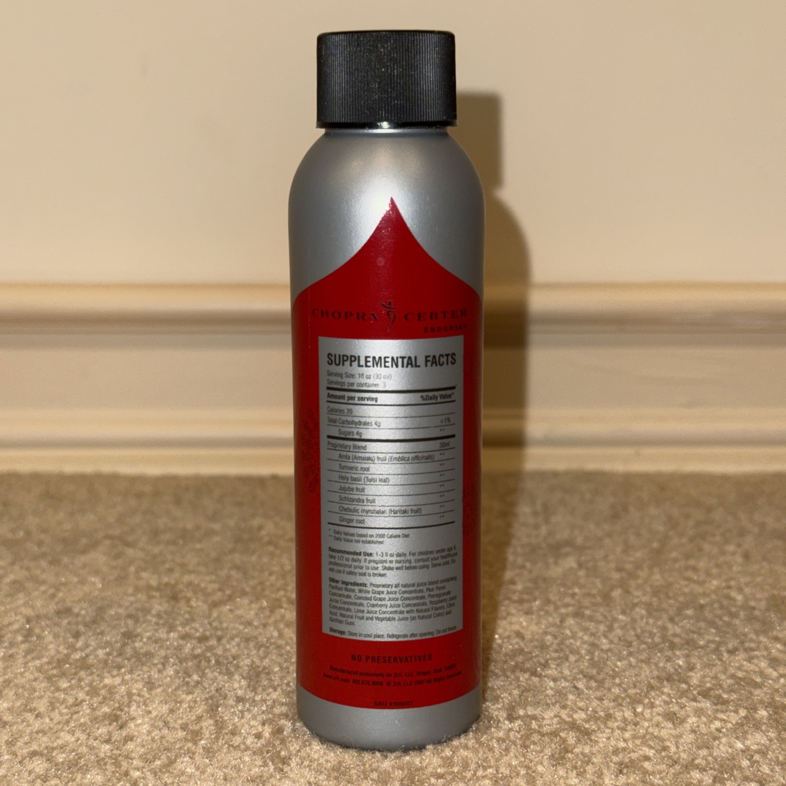 2007 Zrii Original Amalaki Drink Supplement Retired SEALED 3 FL Oz
