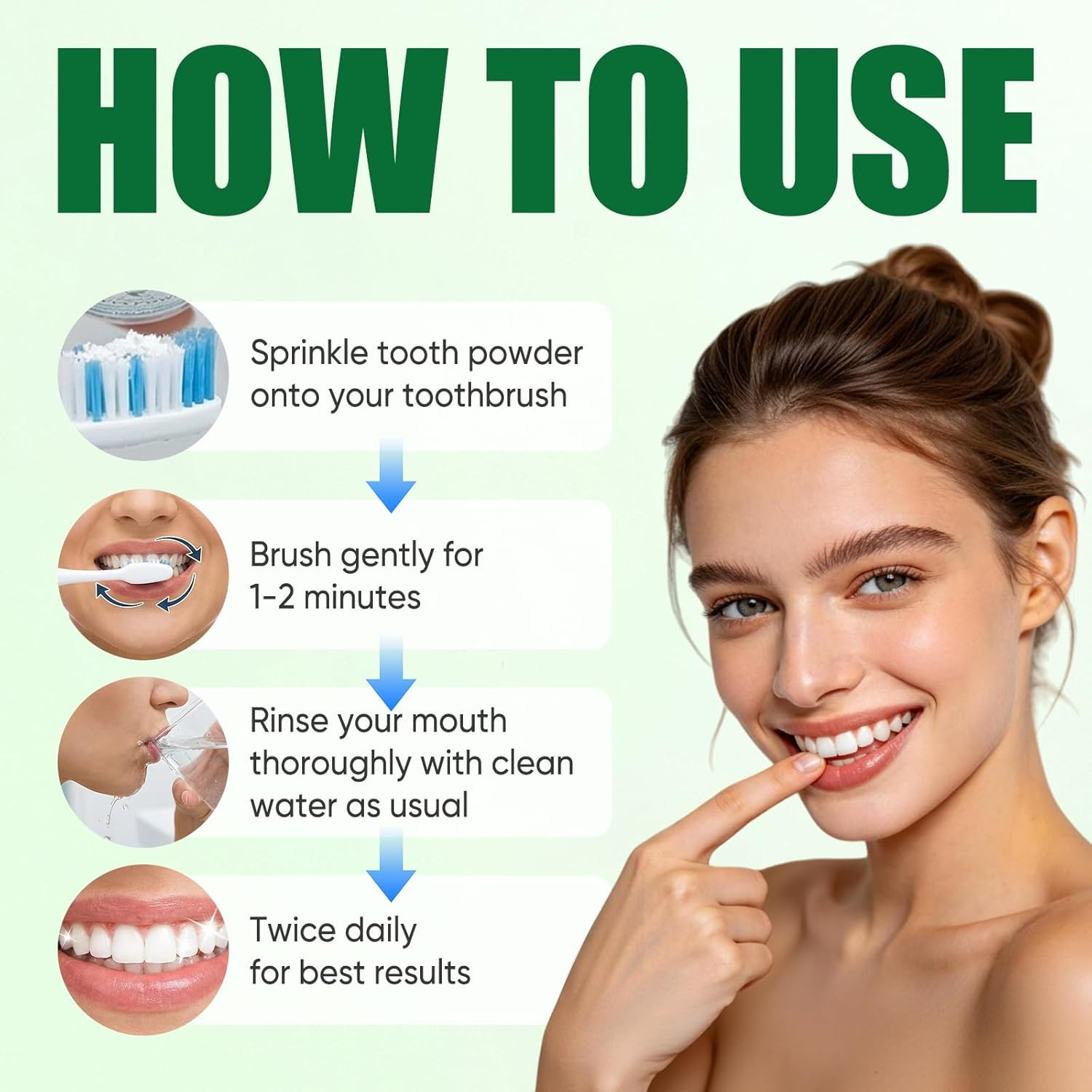 Collagen Powder for Gums Collagens Tooth Powder Smile Strengthening Collagen P