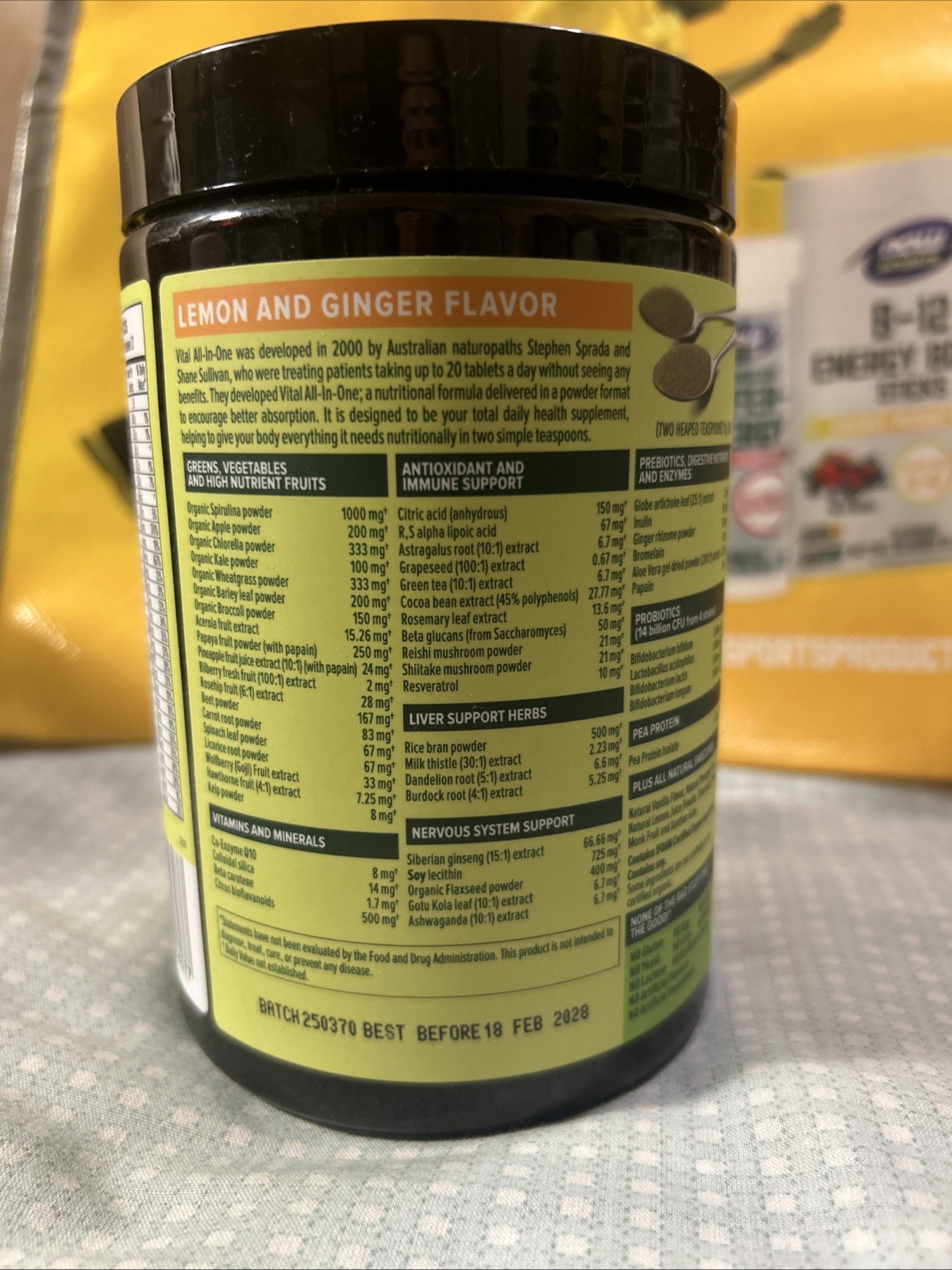 Pack Of 2 Vital All-In-One Daily Multi Nutrient Original &Lemon Ginger