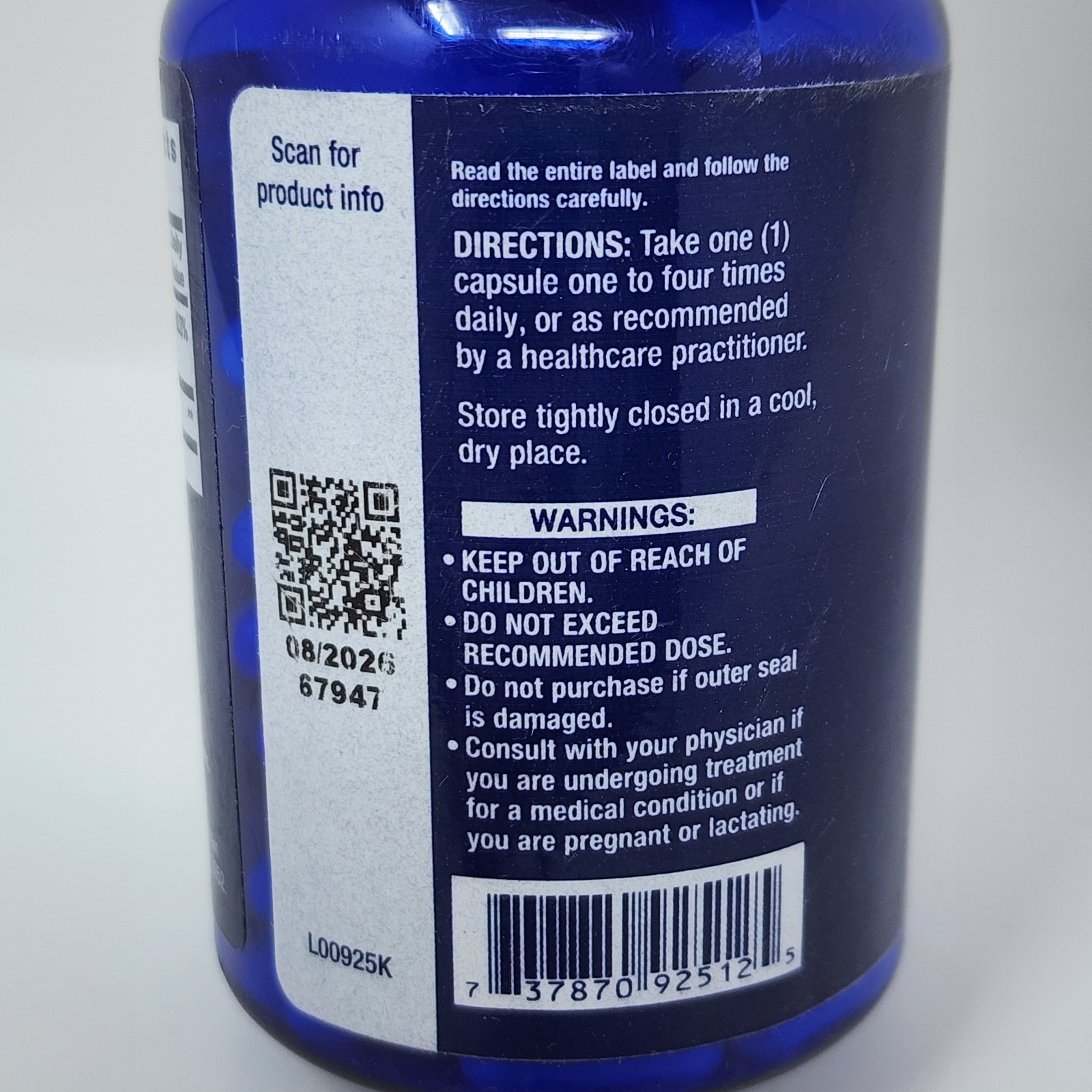 Life Extension Mega Benfotiamine 250 mg, 120 Capsules Exp 08/2026