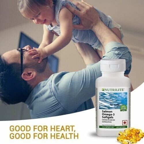 Amway Nutrilite Salmon Omega 3 – For Healthy Heart (60 Softgels)