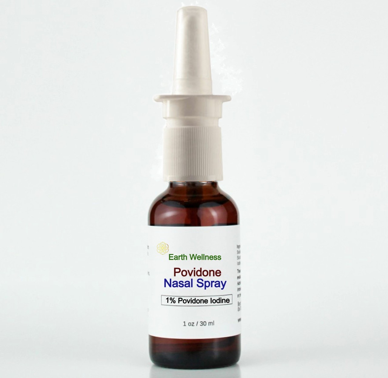 Povidone Iodine Nasal Spray with Saline x 6, Glass Bottle 1 oz, Fast Shipping