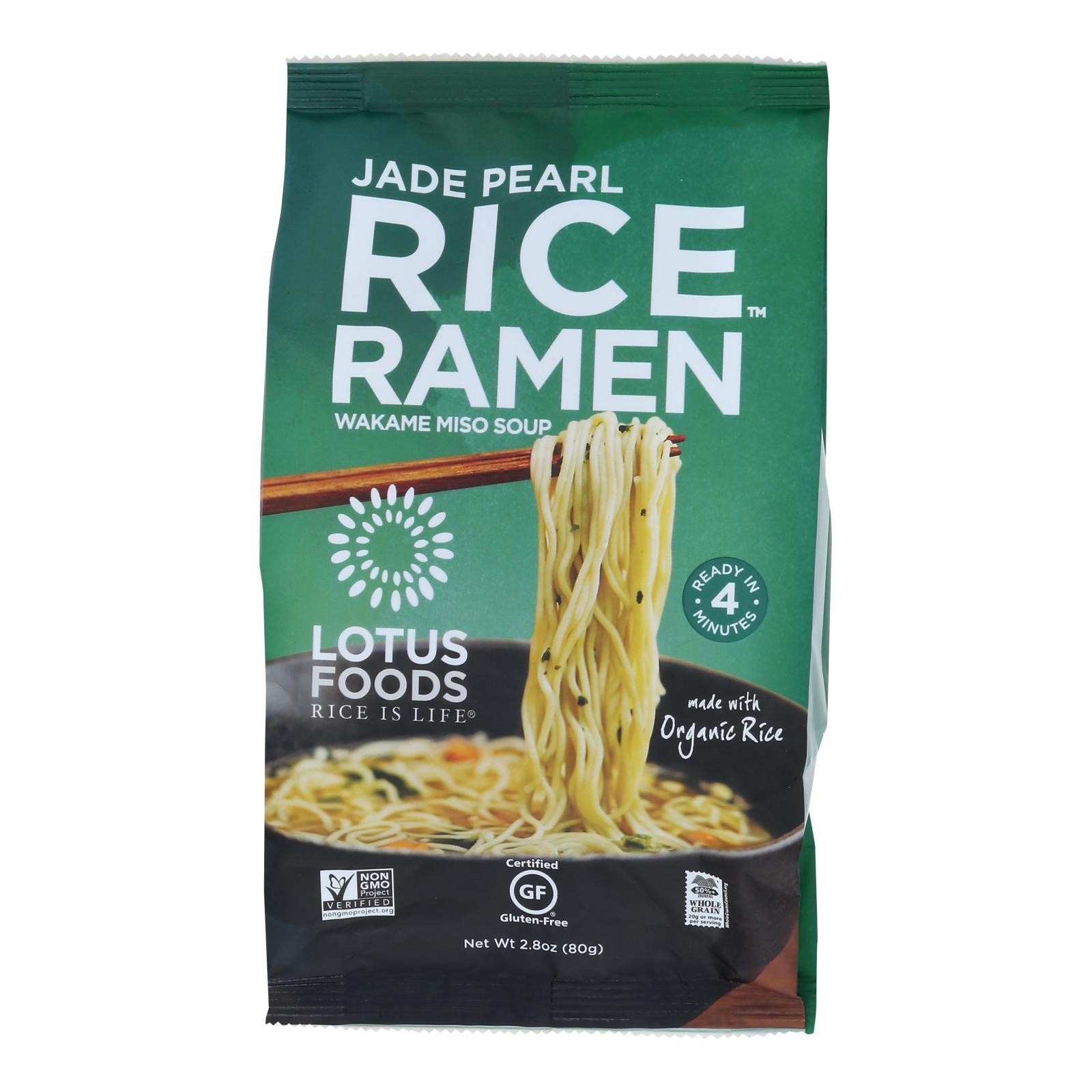 Lotus Foods Ramen – Organic – Jade Pearl Rice – with Miso Soup – 2.8 oz – cas…