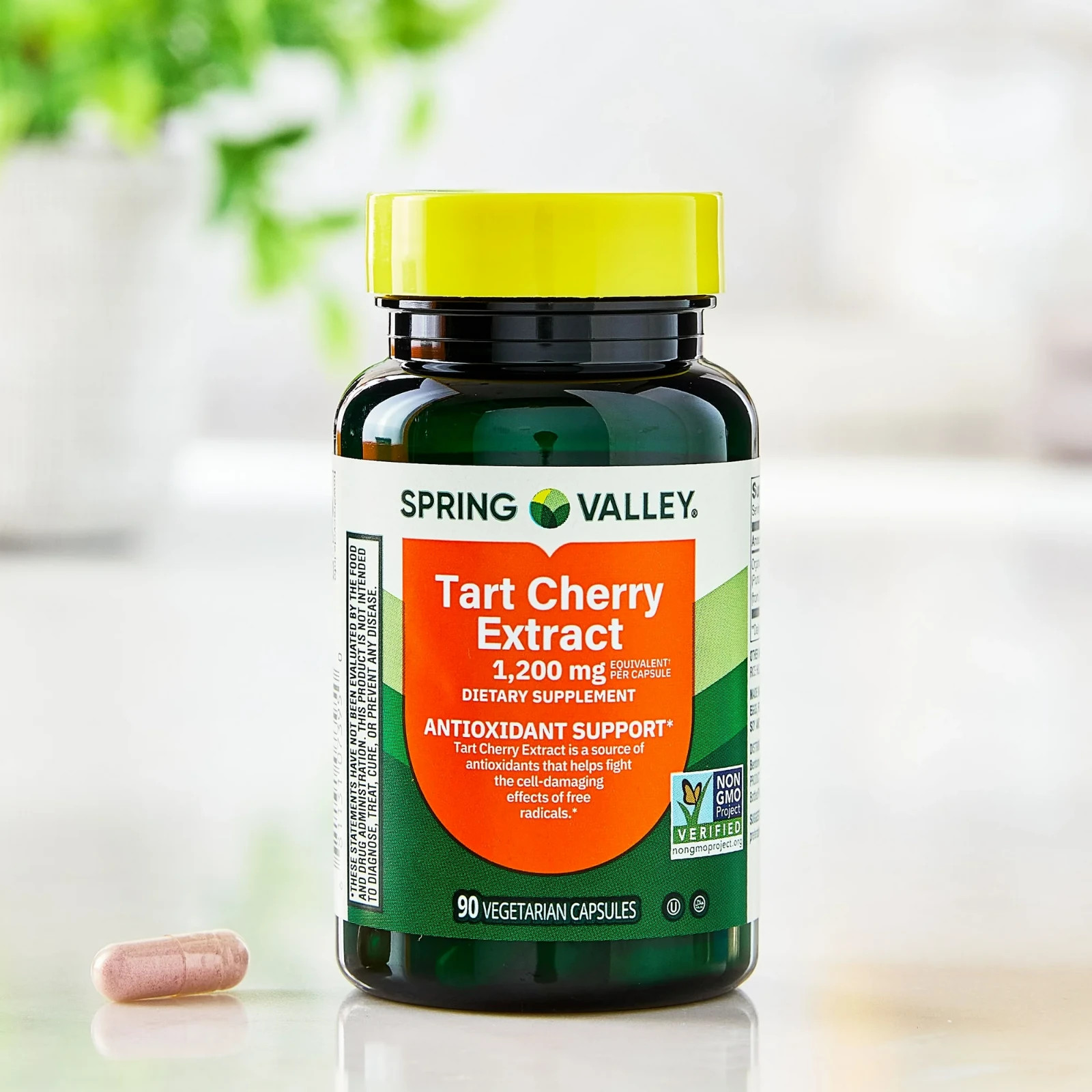 Spring Valley Tart Cherry Extract 1200 mg, Antioxidant Support, 90 Capsules