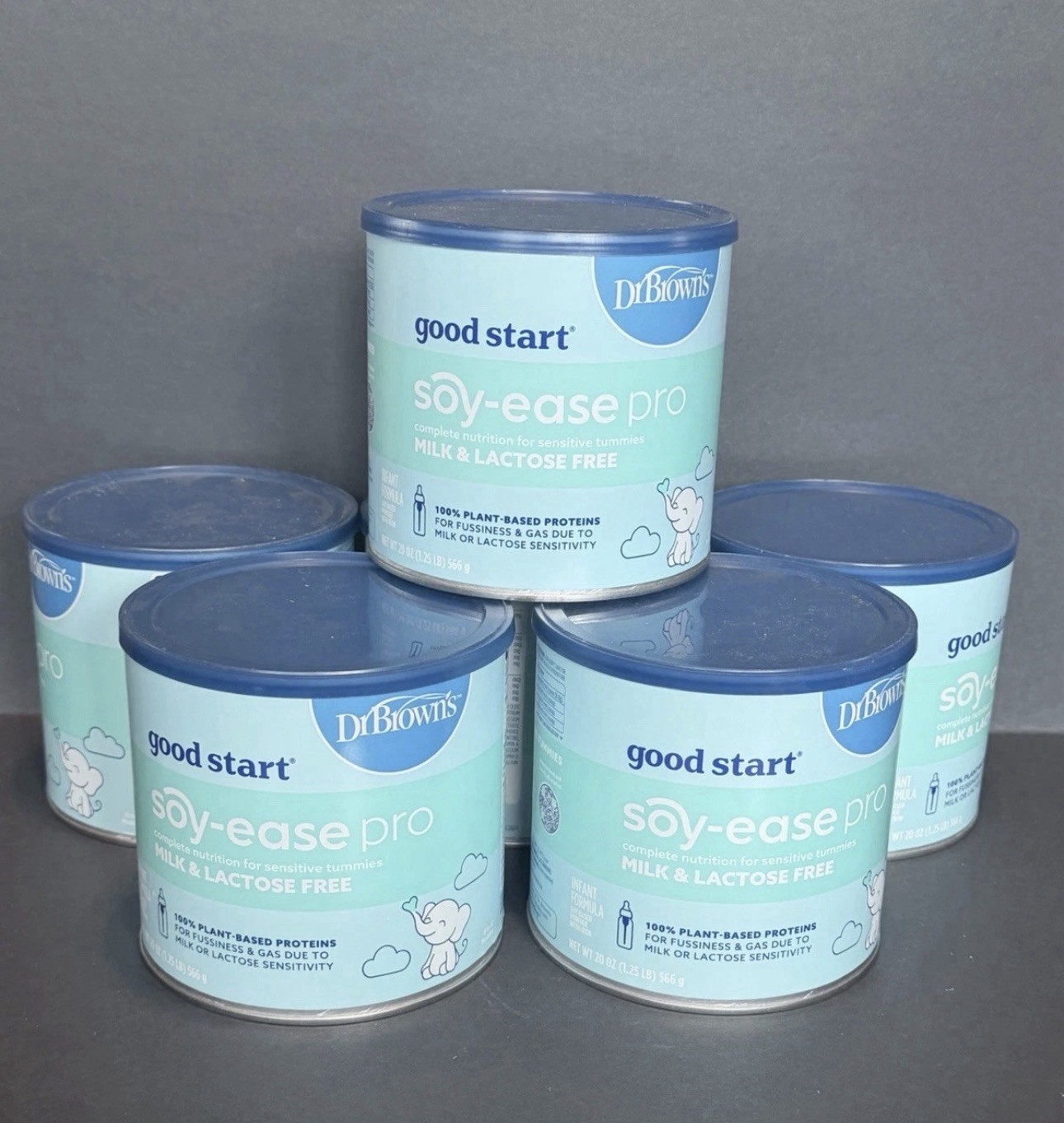 6-Cans Of Dr Brown’s Good Start Powder Soy-Ease Pro 20oz Formula 07/2026