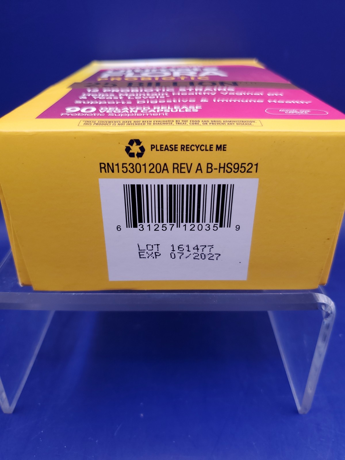 RenewLife Women’s Ultimate Flora Probiotic 25 Billion CFU 90 Capsules Exp 07/27