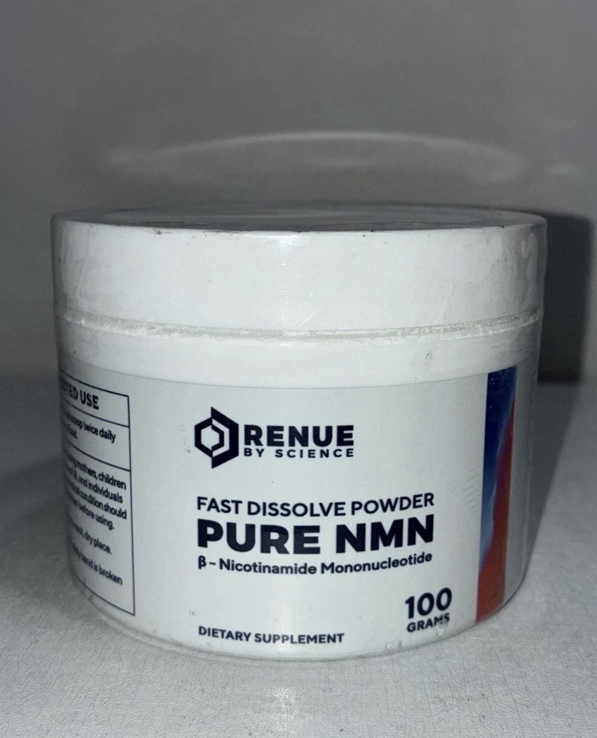 Renue By Science Pure NMN Fast Dissolve Powder Dietary Supplement 100 Grams