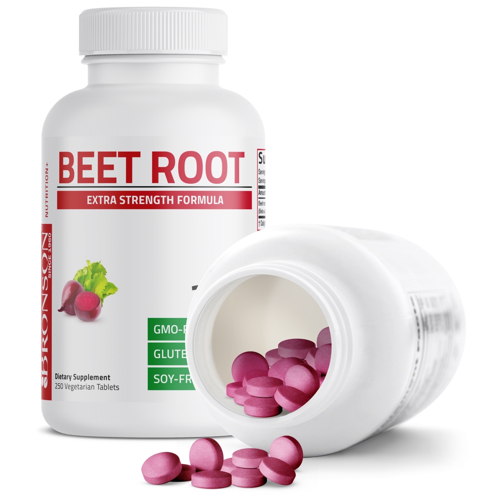 Bronson Beet Root 2000mg Extra Strength 250 Tablets