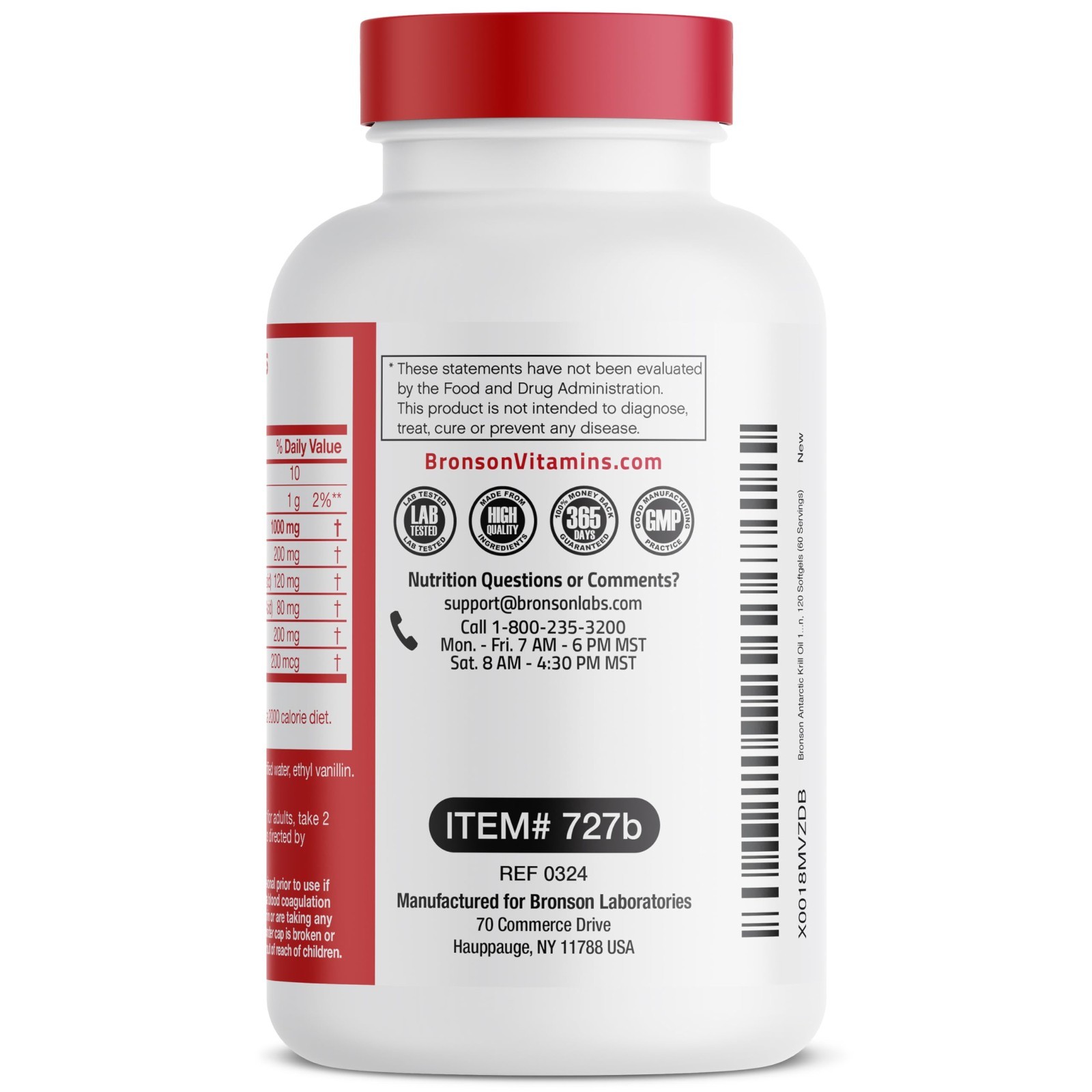 Antarctic Krill Oil 1000mg – Omega-3 EPA DHA, Heavy Metal Tested, 120 Softgels