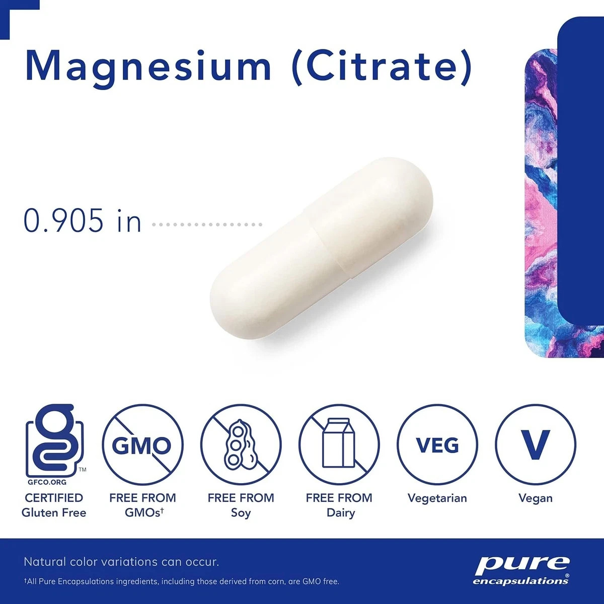 Pure Encapsulations Magnesium Citrate 150 mg – 180 Capsules Bone & Heart Support