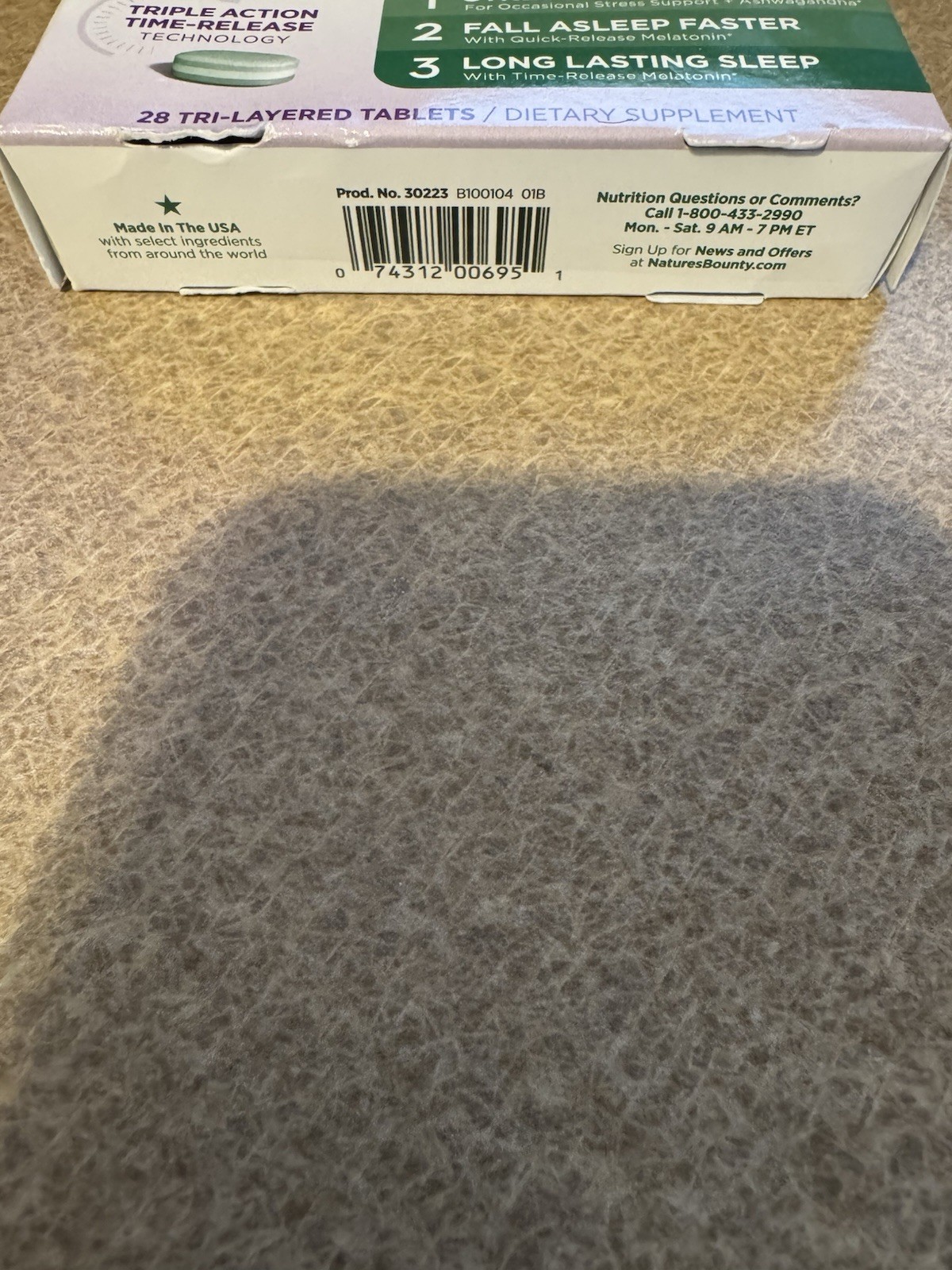 Nature’s Bounty Sleep3 Stress Support Drug Free SleepAid EX 10/2025