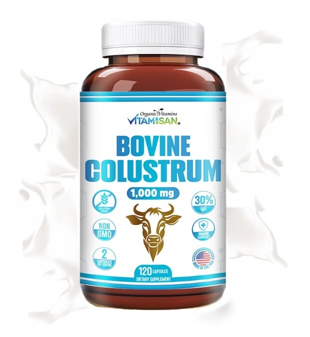Bovine Colostrum Capsules with Immunoglobulin Colostrum Supplement calostro 120