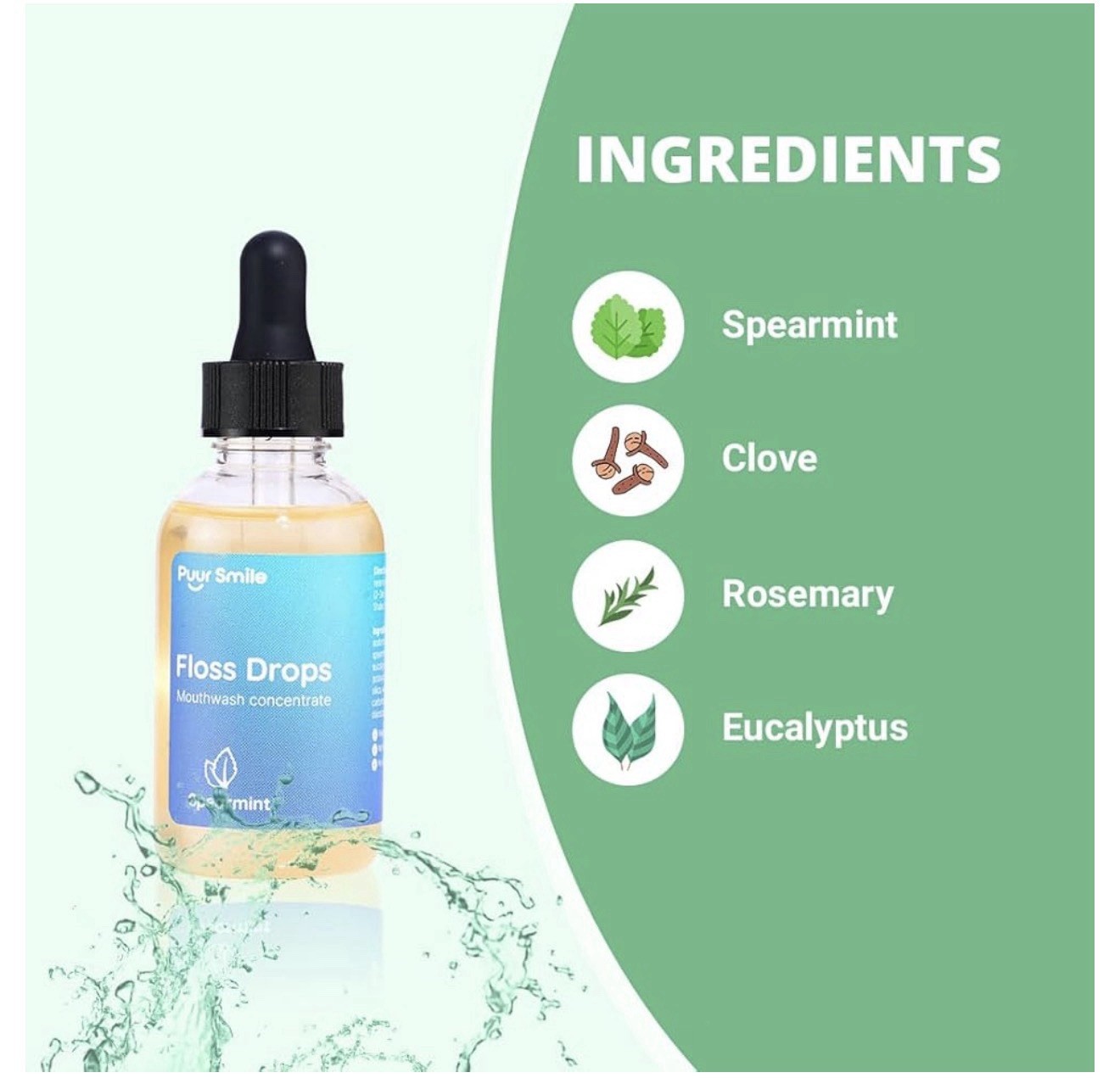 Puur Smile Concentrated Floss Drop Serum – 2oz 2 Fl Oz (Pack of 1), Liquid