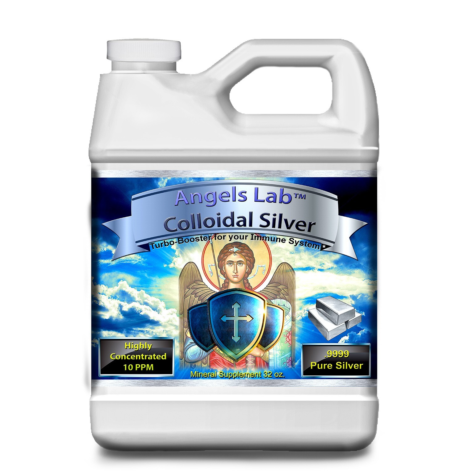 Colloidal Silver 32 oz JUG Angels Lab 10ppm