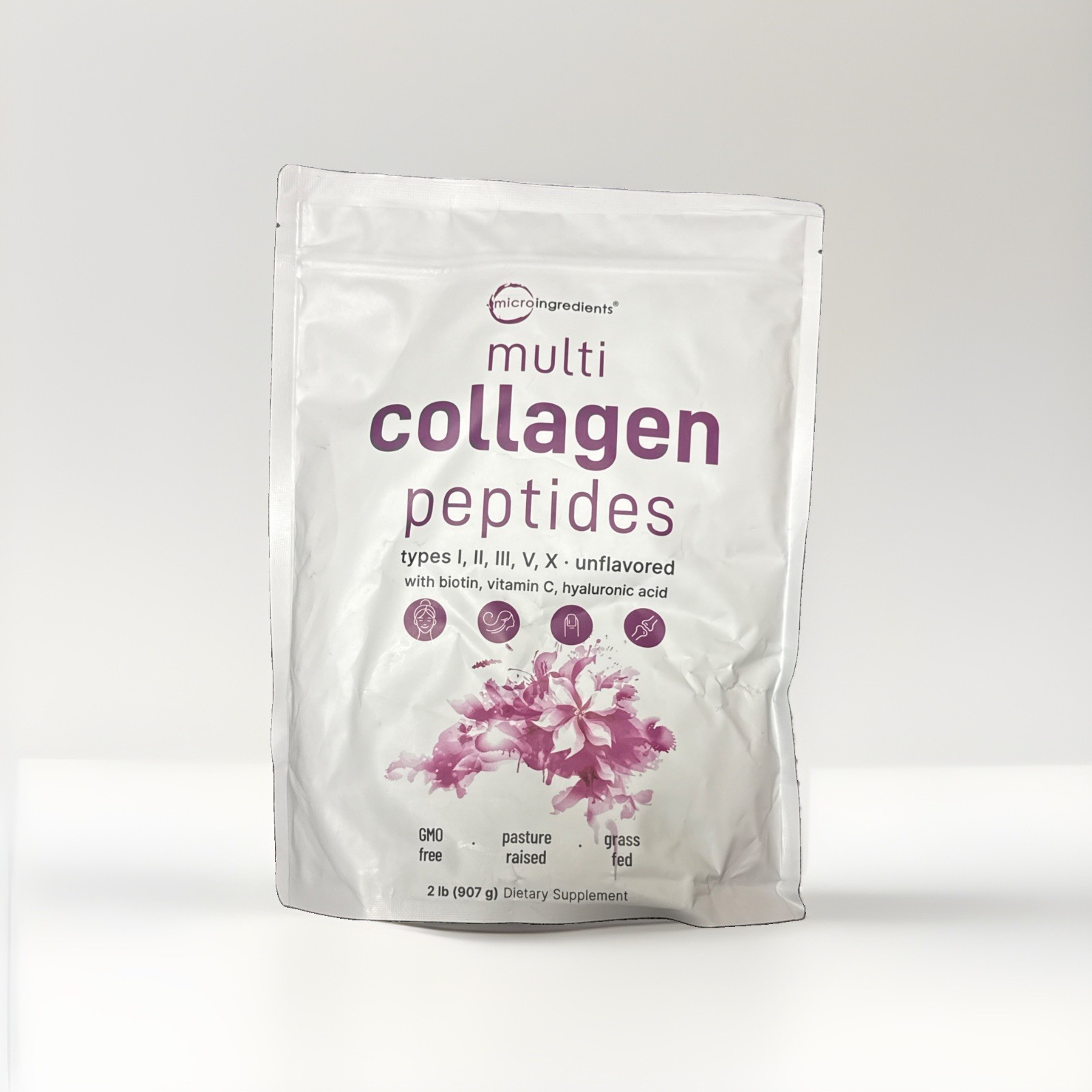 2 Pack Huge Micro ingredient collagen peptides powder 2 lb Bags Bundle Deal