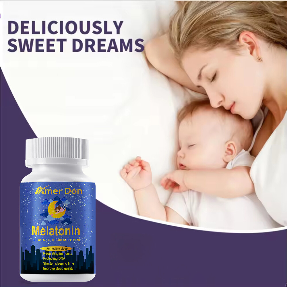 Easy-to-swallow sleep capsules – Nighttime sleep aid for longer, better sleep