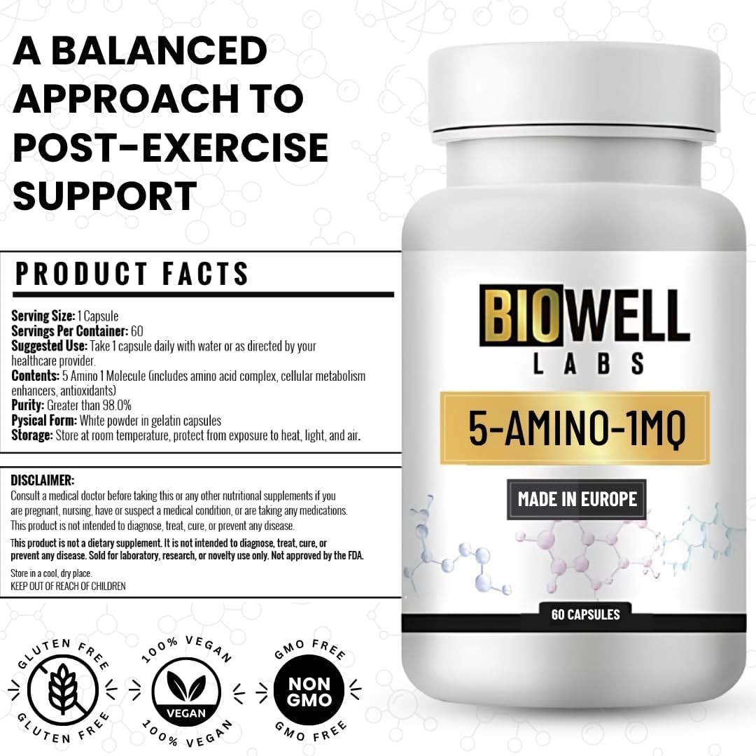5A-1-Molecule (5 Amino 1mq) 50mg – Pure NNMT Inhibitor Peptide Supplement