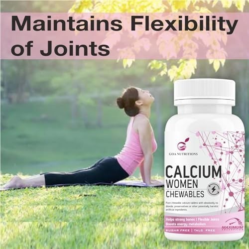 GOA NUTRI.TIONS Calcium D3 K2 Magnesium Zinc Women 60 Tabs