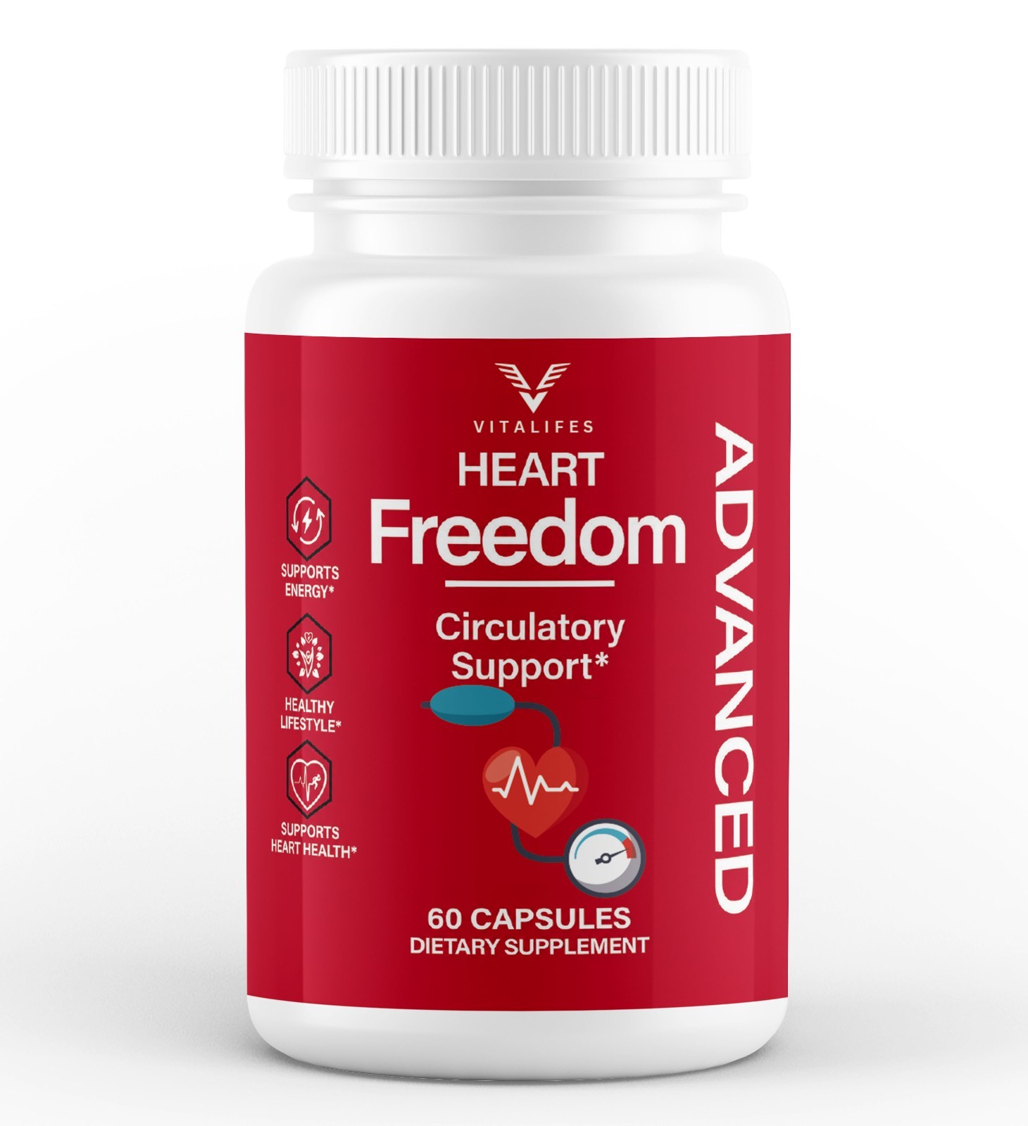 (5 Pack) Heart Freedom Blood Support Pills Managing Blood Sugar & Pressure 300ct