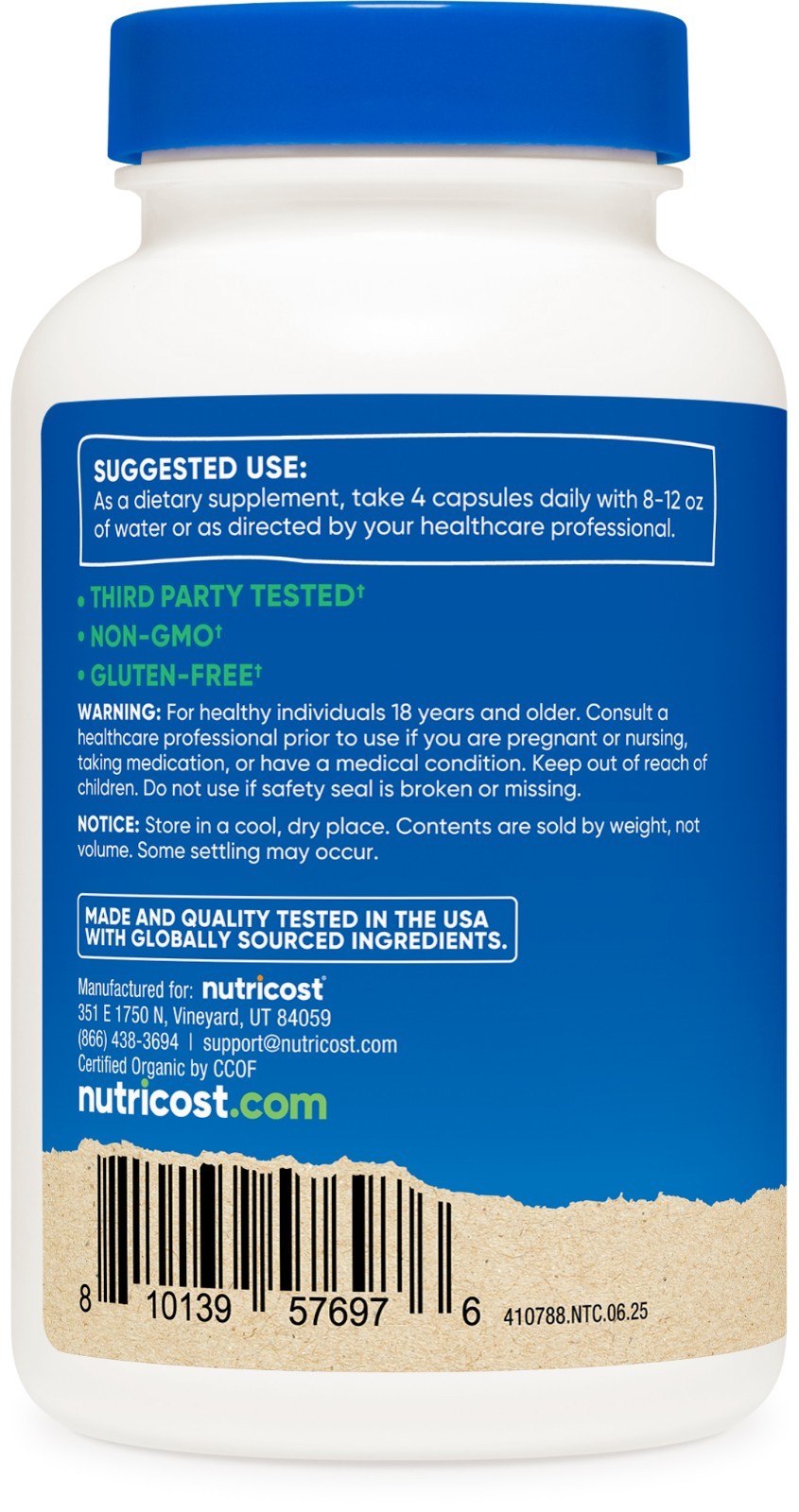 Nutricost Organic Triphala (2,000mg) 120 Capsules – USDA Organic, CCOF Certified