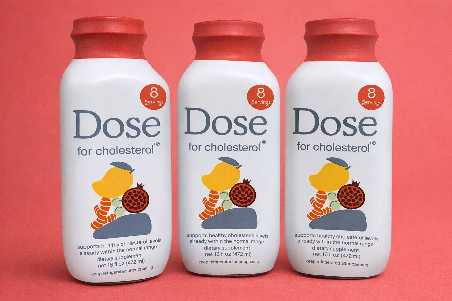 DOSE For Cholesterol – Supports Healthy Cholesterol Levels 16oz x 3 – 3PACK