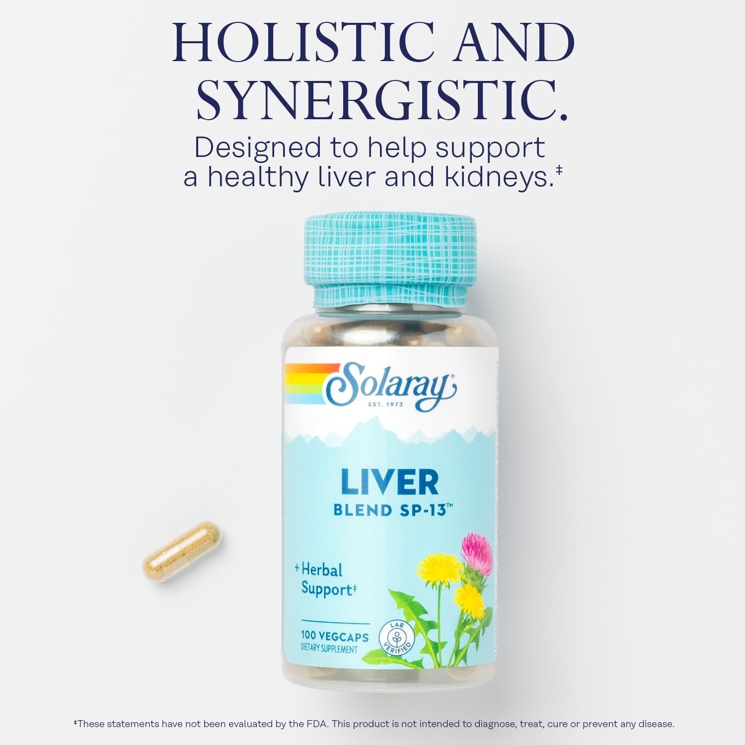 SOLARAY Liver Blend SP-13 – Traditional Herbal Support 100 Count (Pack of 1)