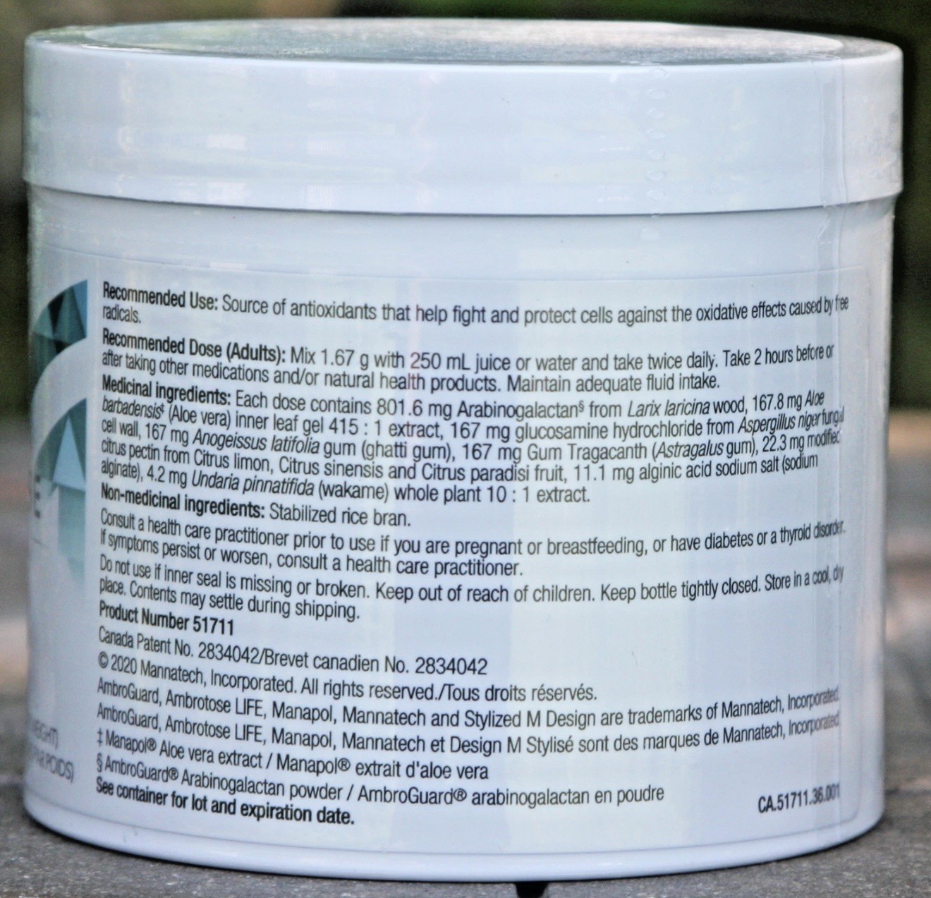 Mannatech Ambrotose Life 100g Immune Support Dietary Supplement Powder Exp 04/27