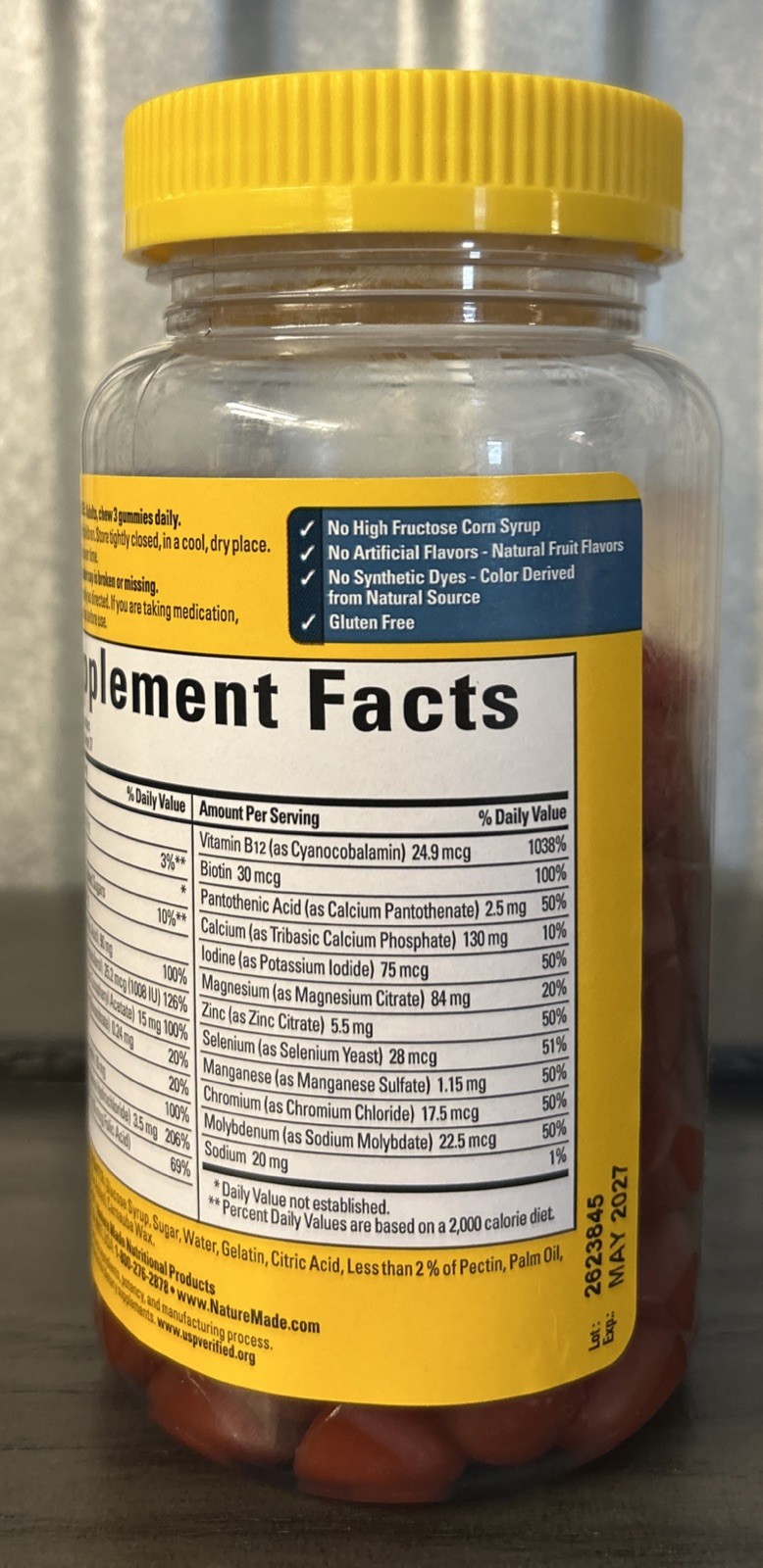 Nature Made Multivitamin For Him 50+ 111 Gummies Exp 5/2027