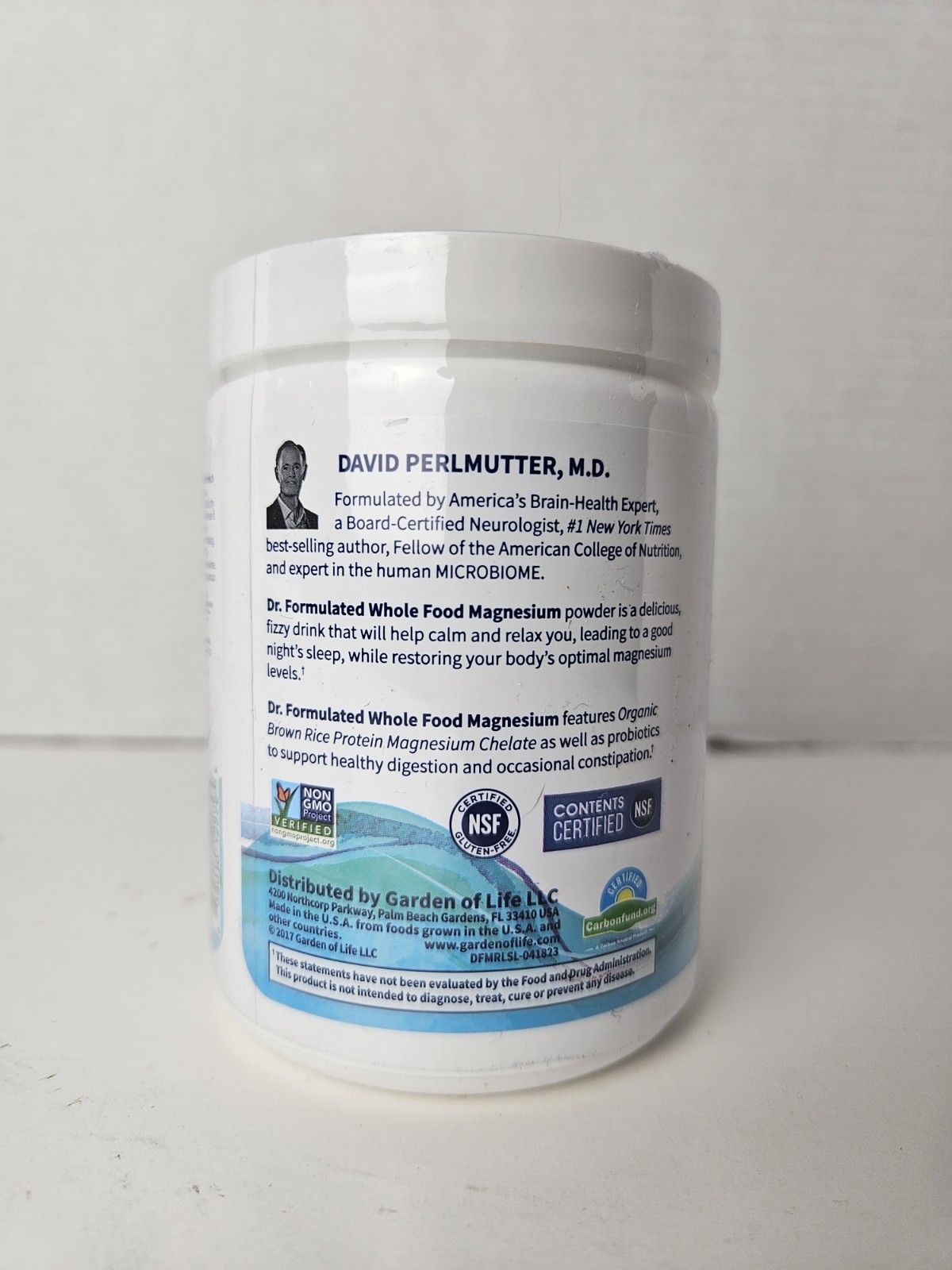 Magnesium Supplement Powder – Garden of Life Raspberry Lemon 7 oz. Exp 10/2026