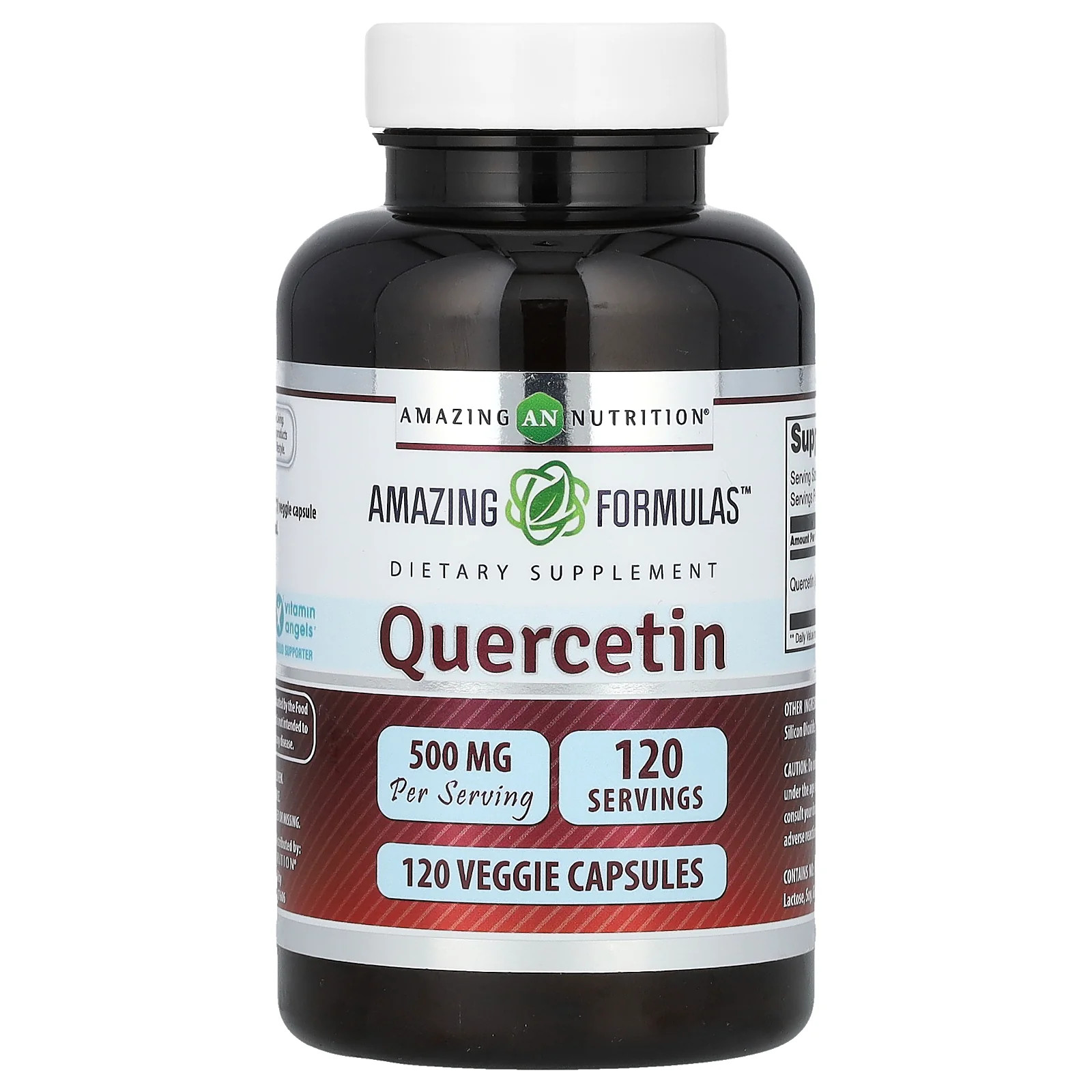2 X Amazing Nutrition, Quercetin, 500 mg, 120 Veggie Capsules