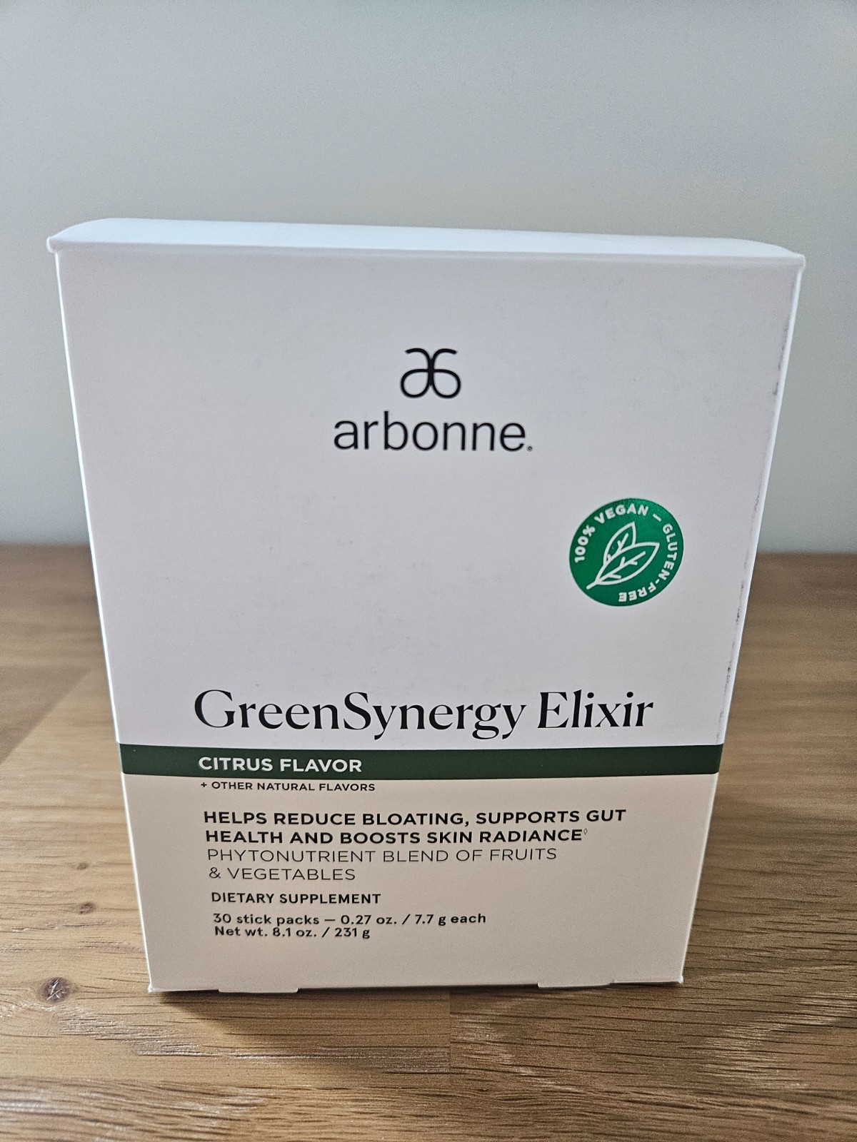 Green Synergy Elixir – Citrus-Flavored Greens Powder – Digestive Enzymes