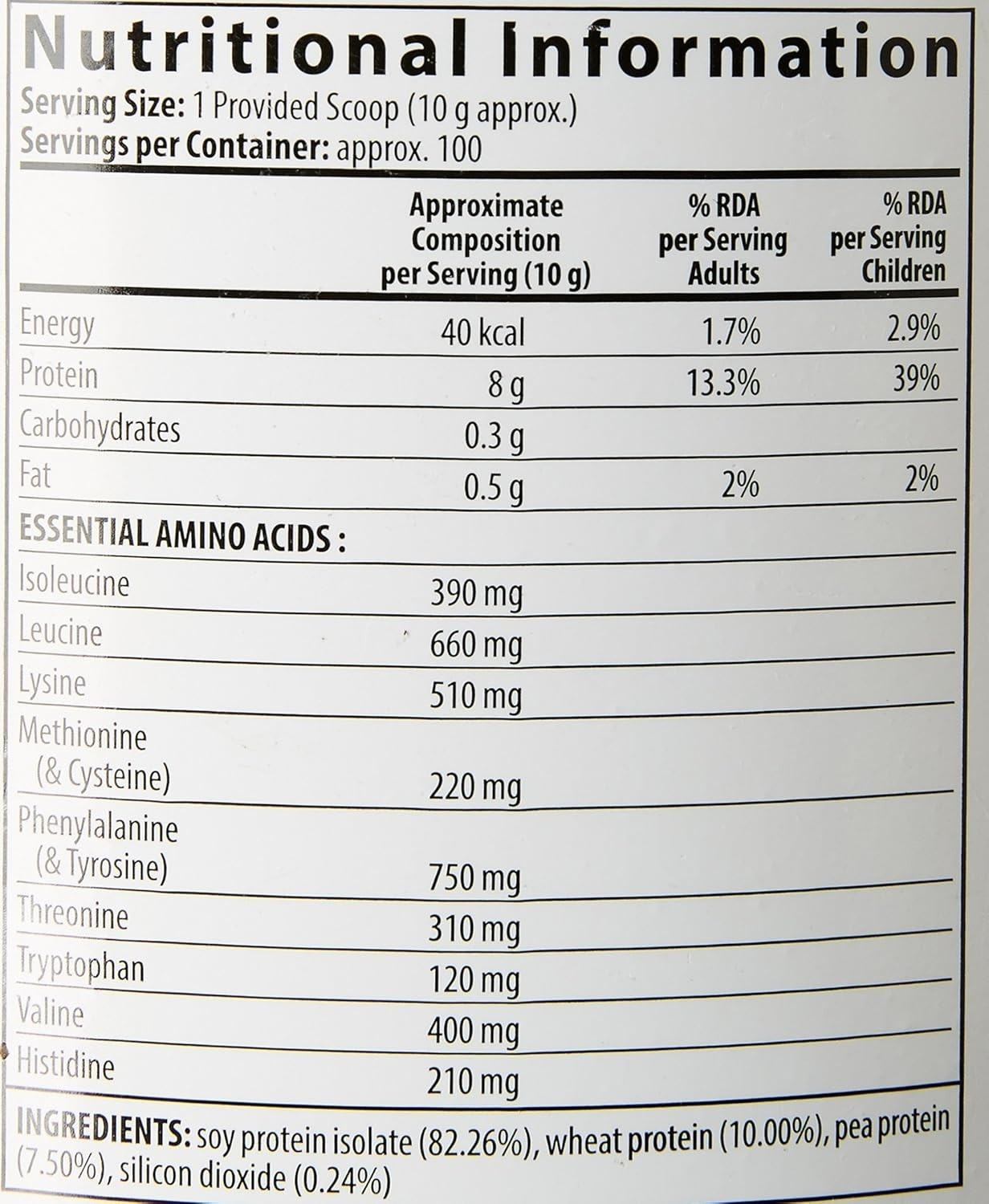 Amway Nutrilite All Plant Protein Powder- 1 kg ,500g,200g