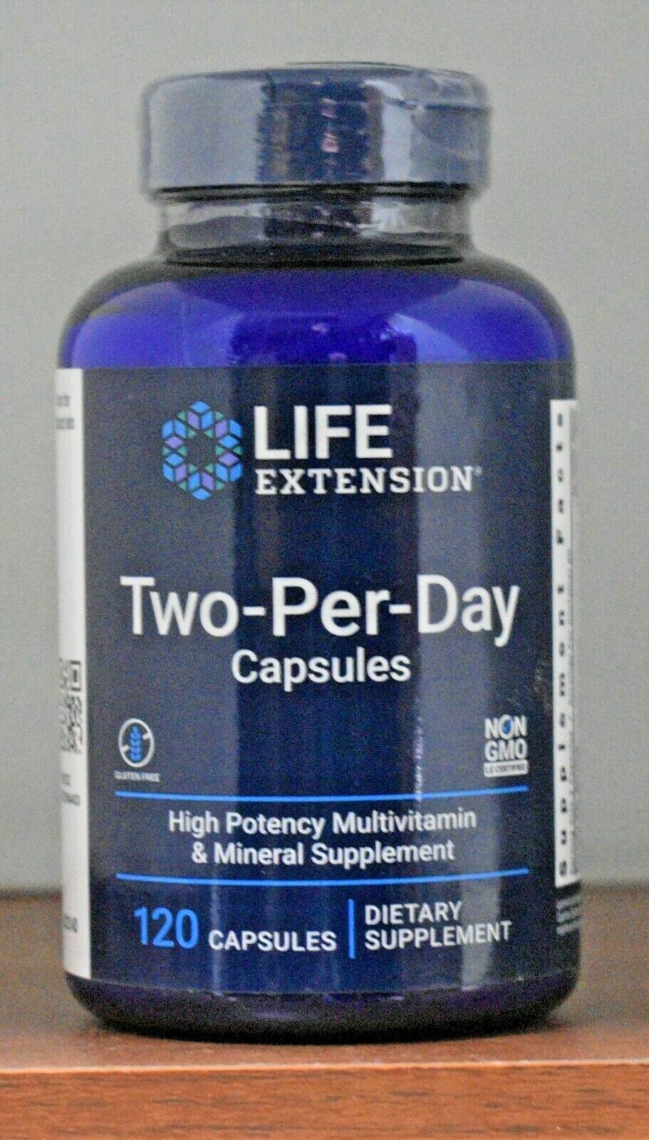 Life Extension Two-Per-Day Multivitamin 120 Capsules Two Per Day Multi Vitamin