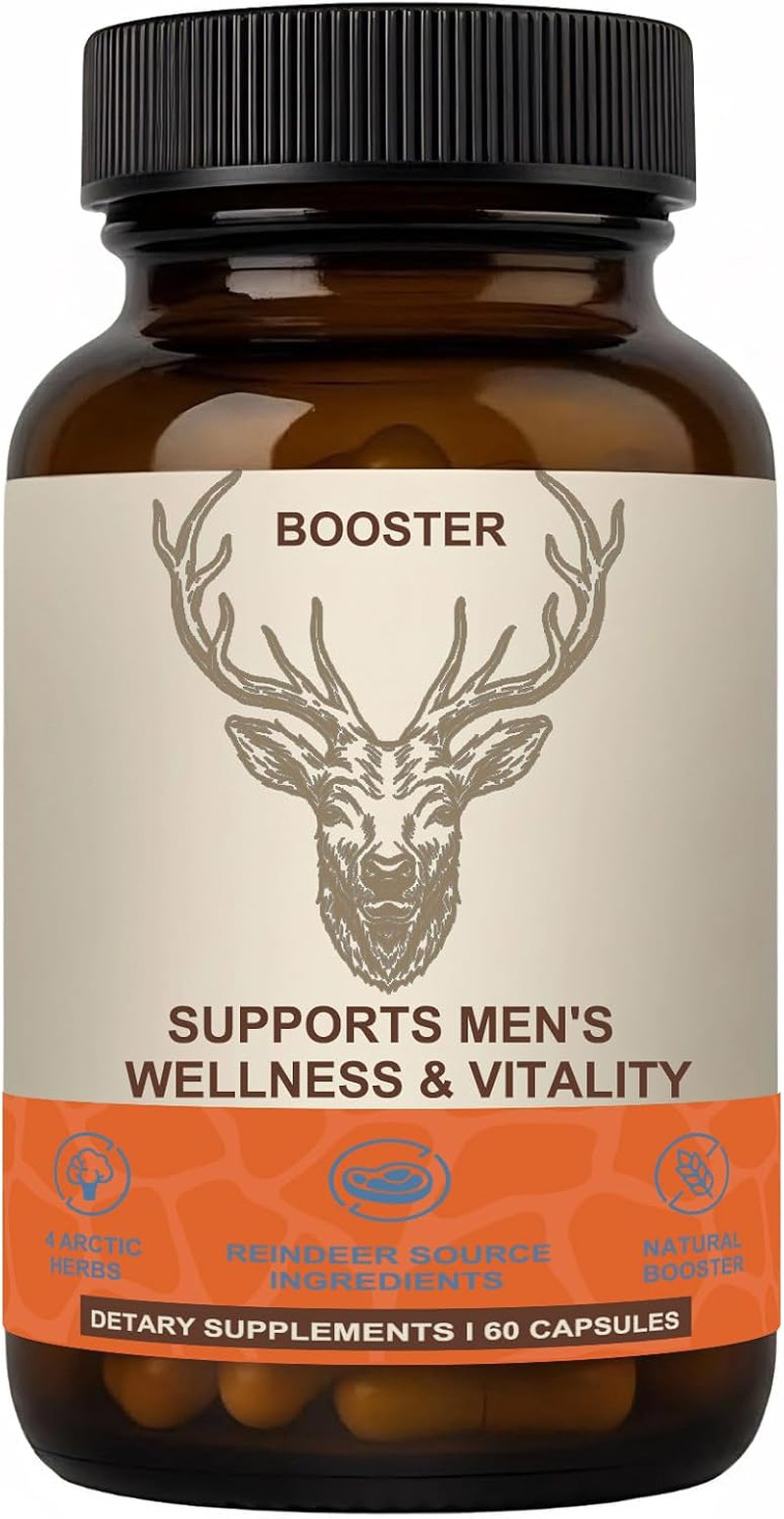 3X Men’S Vitality Supplement–Arctic & Herbal Nutrient Reindeer Blend– Daily Ener