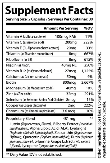 14 Evervision in 1 Advanced Eye Formula – 60 Capsules