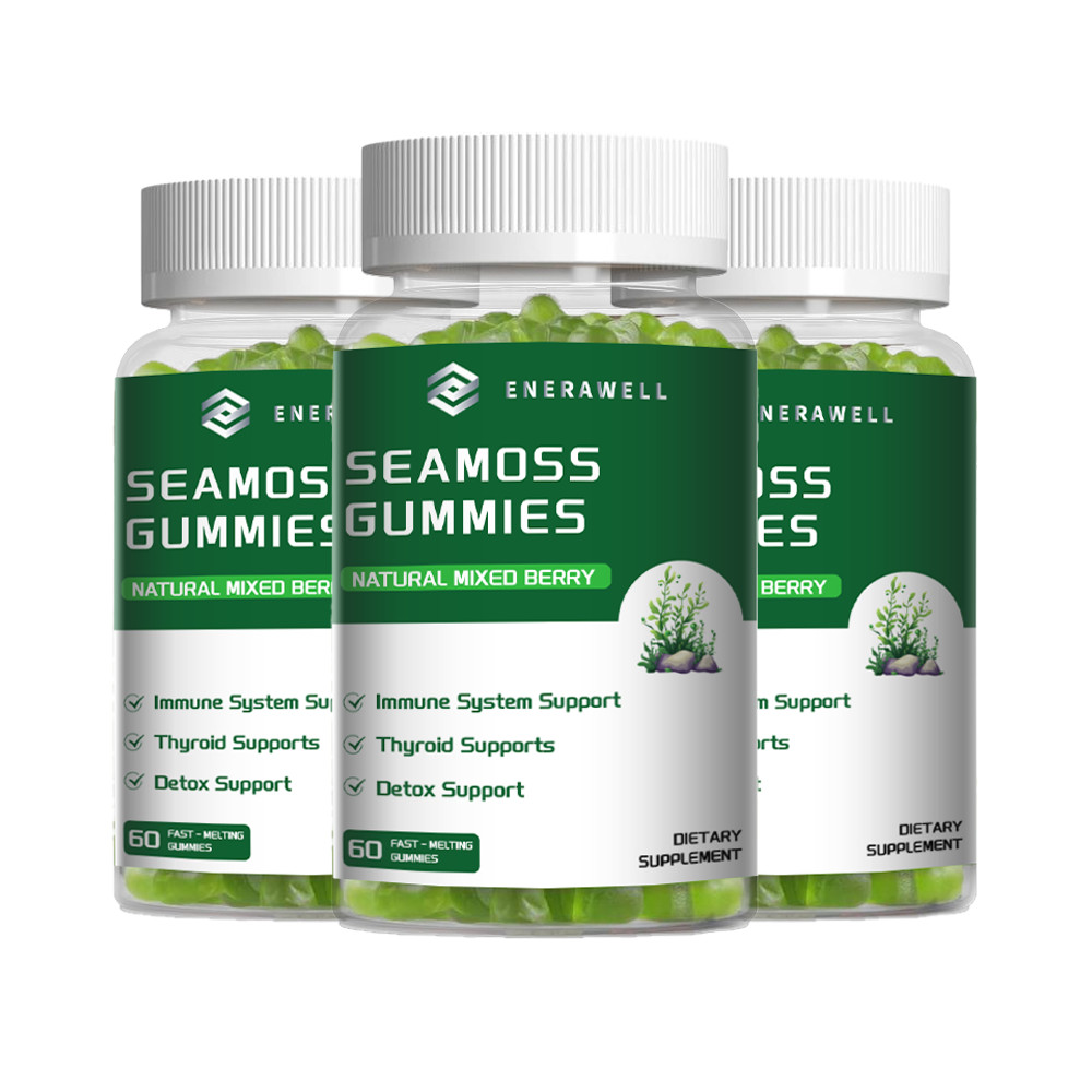 3x Sea Moss Gummies 1300mg-Irish sea Moss,Bladderwrack,Immune Support 02/07/2027